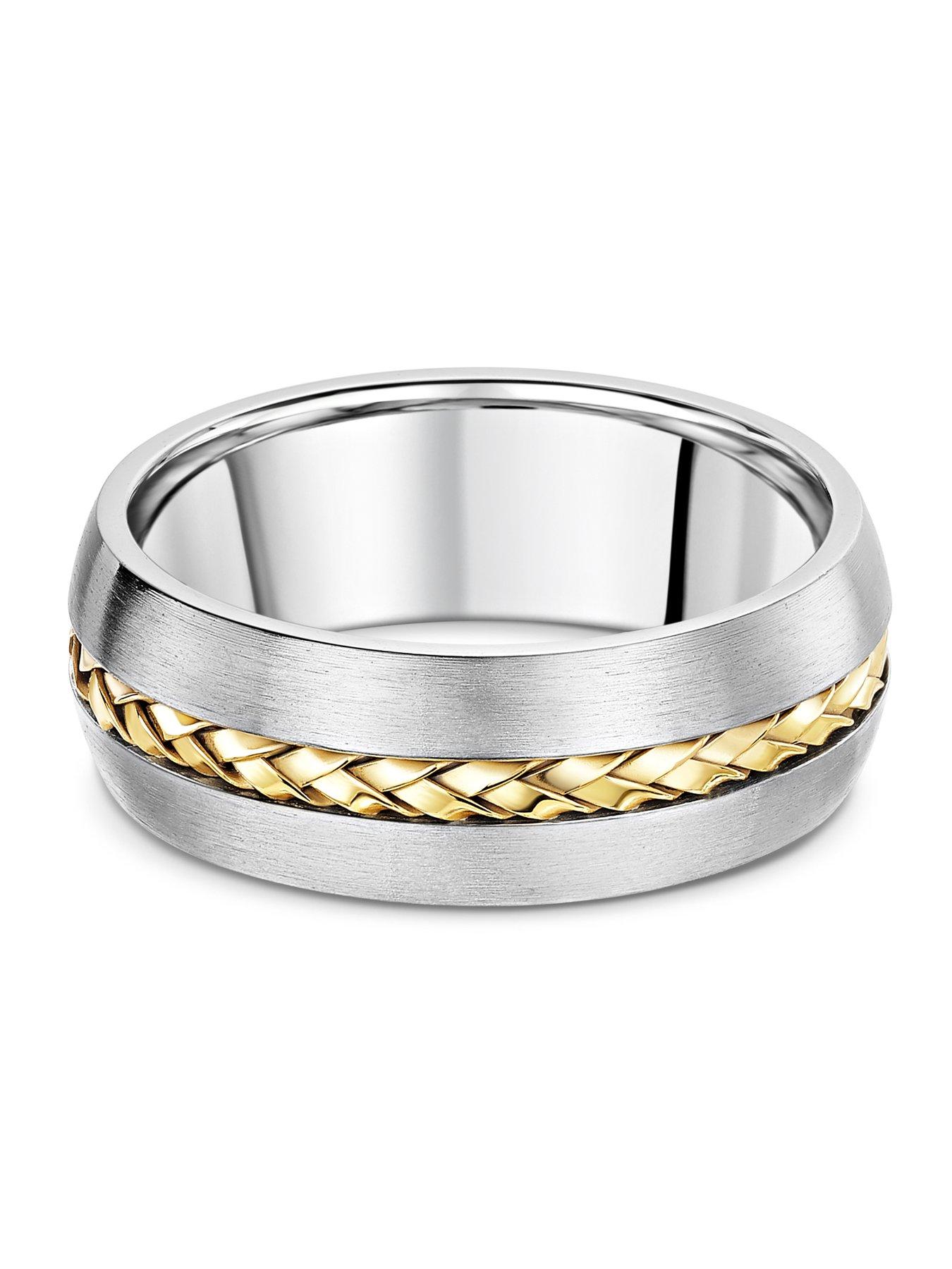 Image 2 of 2 of The Love Collection 8mm Titanium Ring - Silver