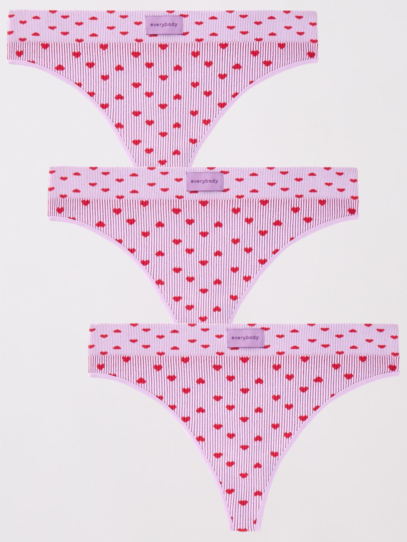 everybody-3pk-printed-seamless-ribbed-thongs-pink