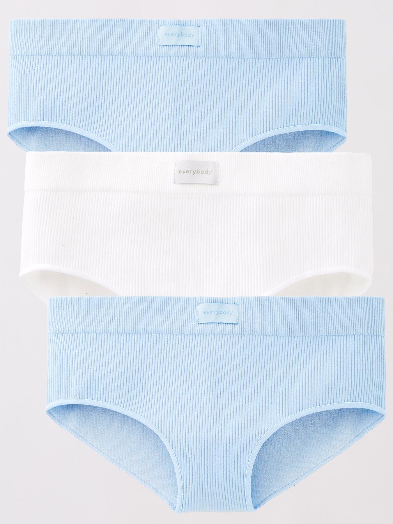  image of everybody-3pk-seamless-hipster-briefs-blue