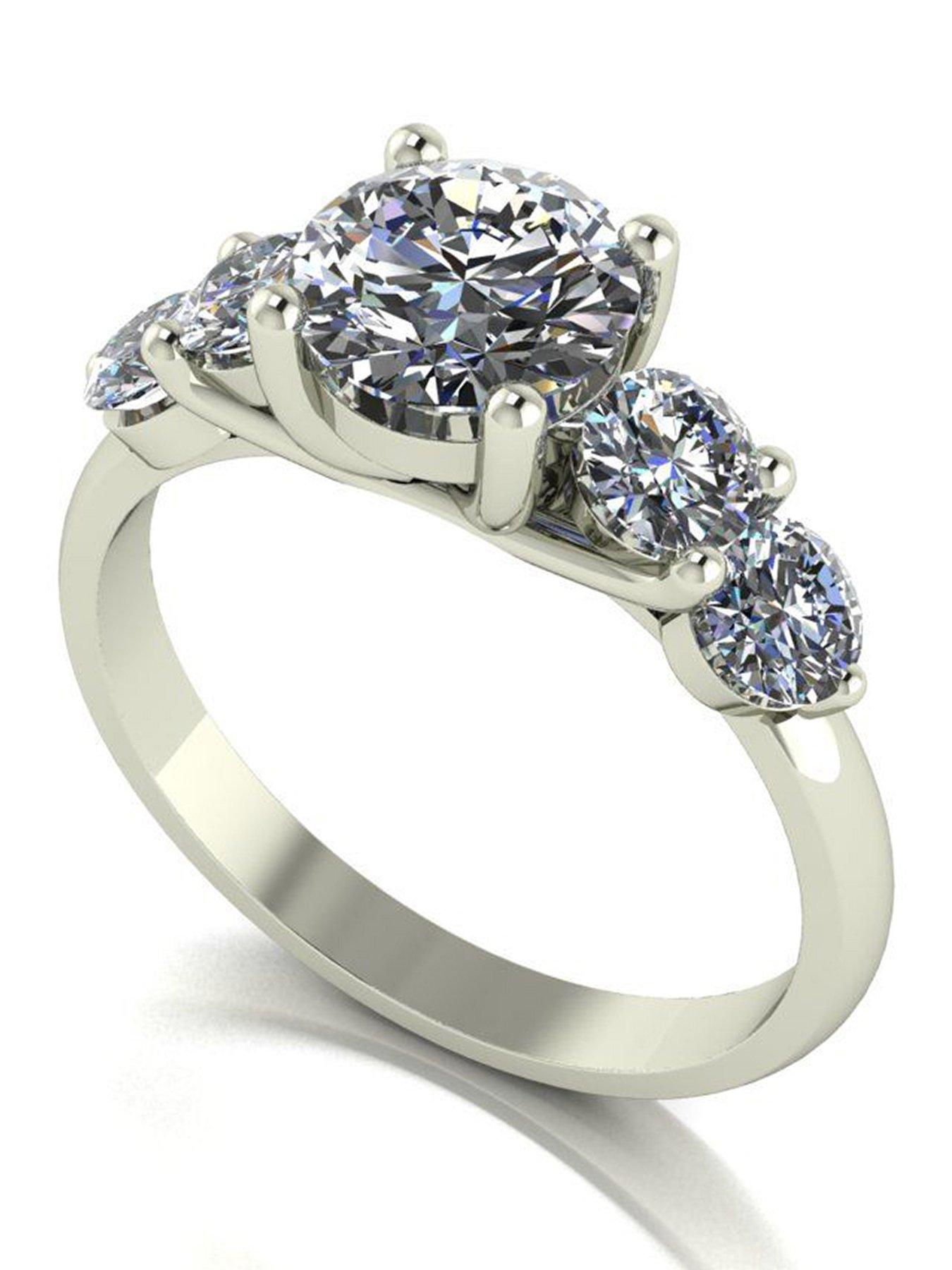 moissanite-9ct-white-gold-225ct-total-5-stone-moissanite-solitaire-ring