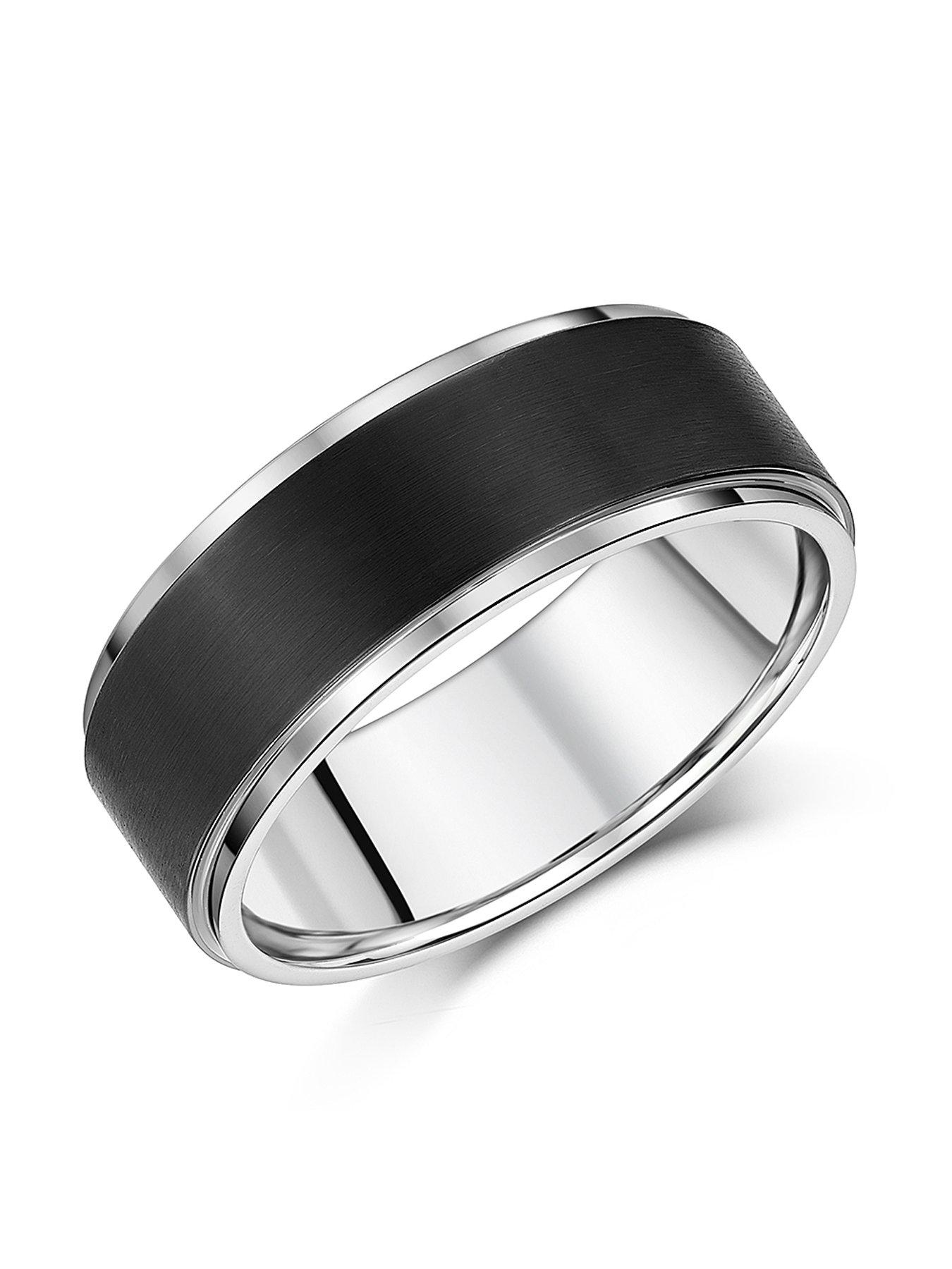 Image 2 of 2 of The Love Collection 7mm Titanium Ring - Silver