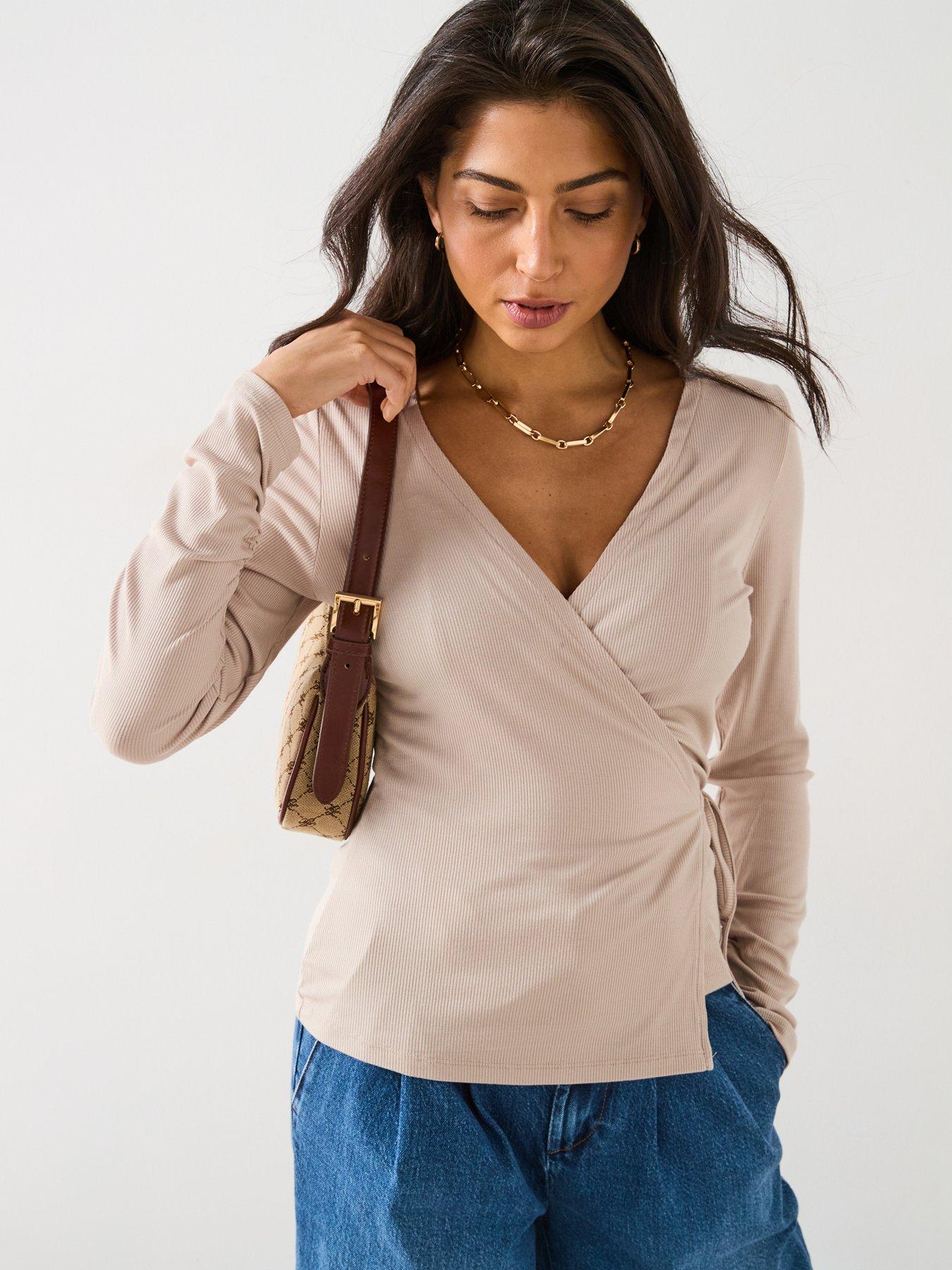 undefined Wrap Ballet Top - Cream