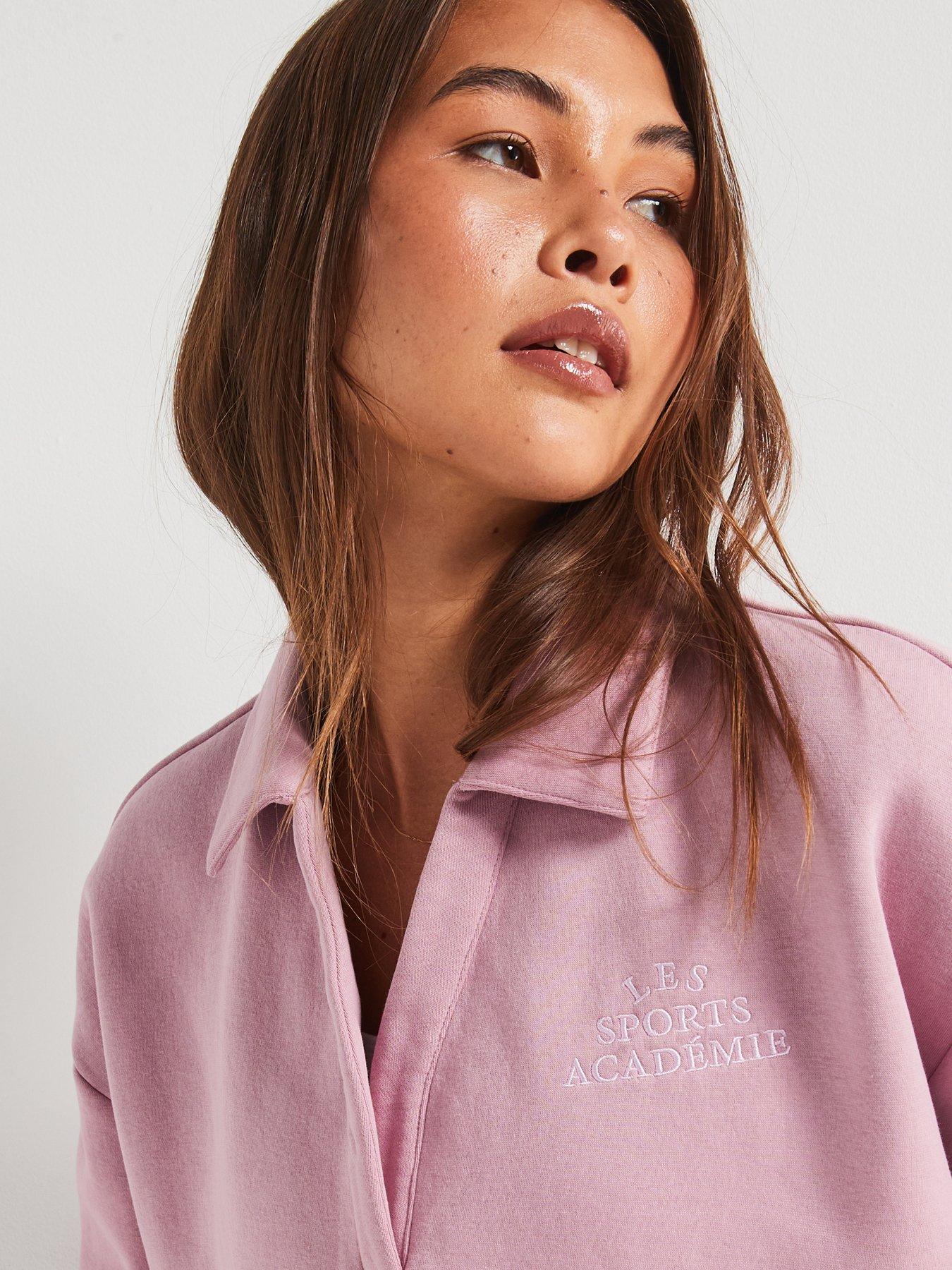  image of v-by-very-co-ord-collar-graphic-pink