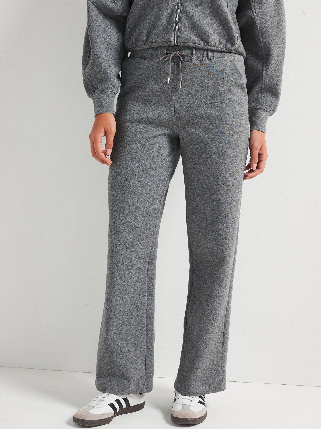 undefined Wide Leg Co-Ord Bottom - Grey