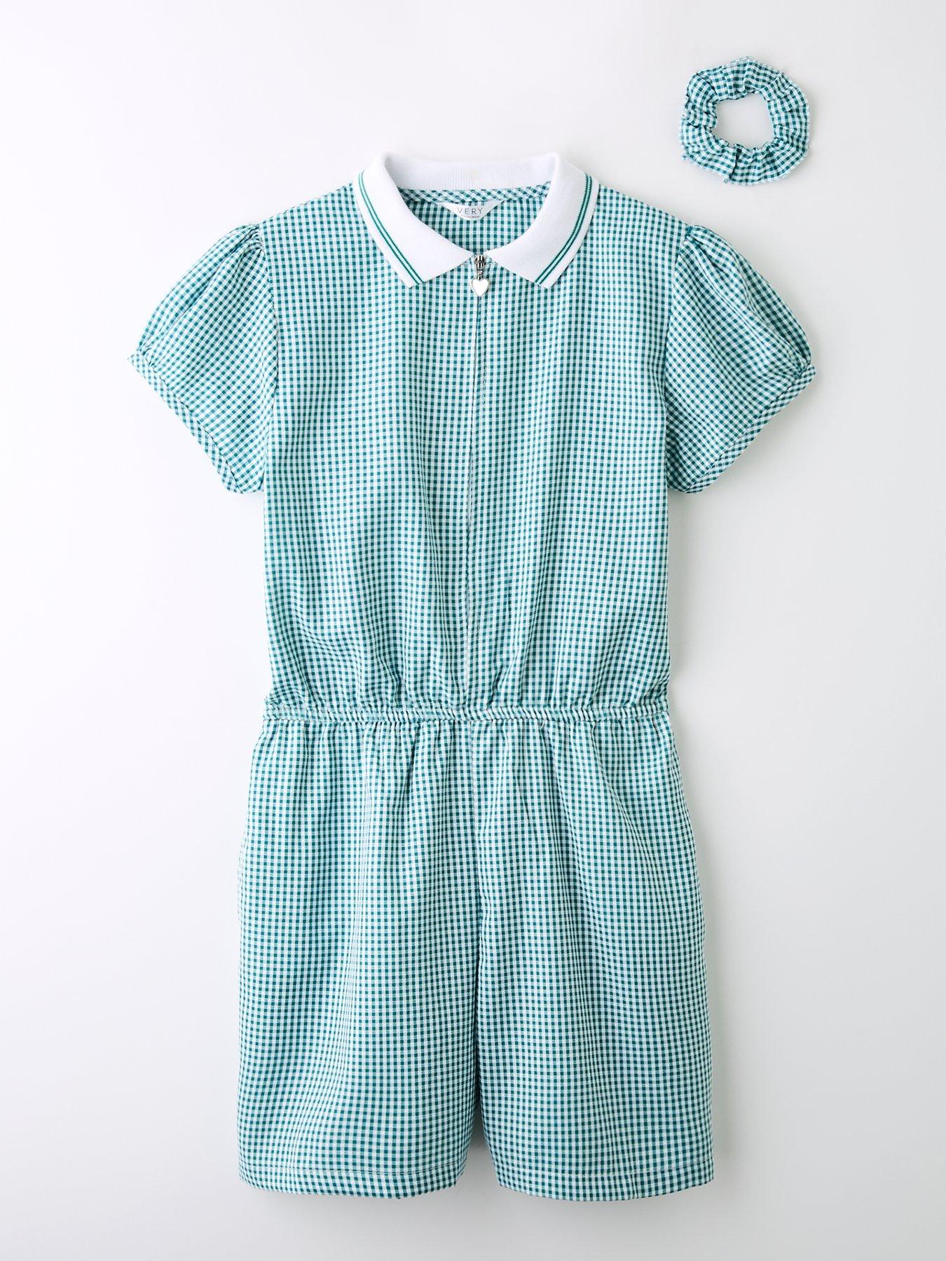 v-by-very-girls-gingham-playsuit-green