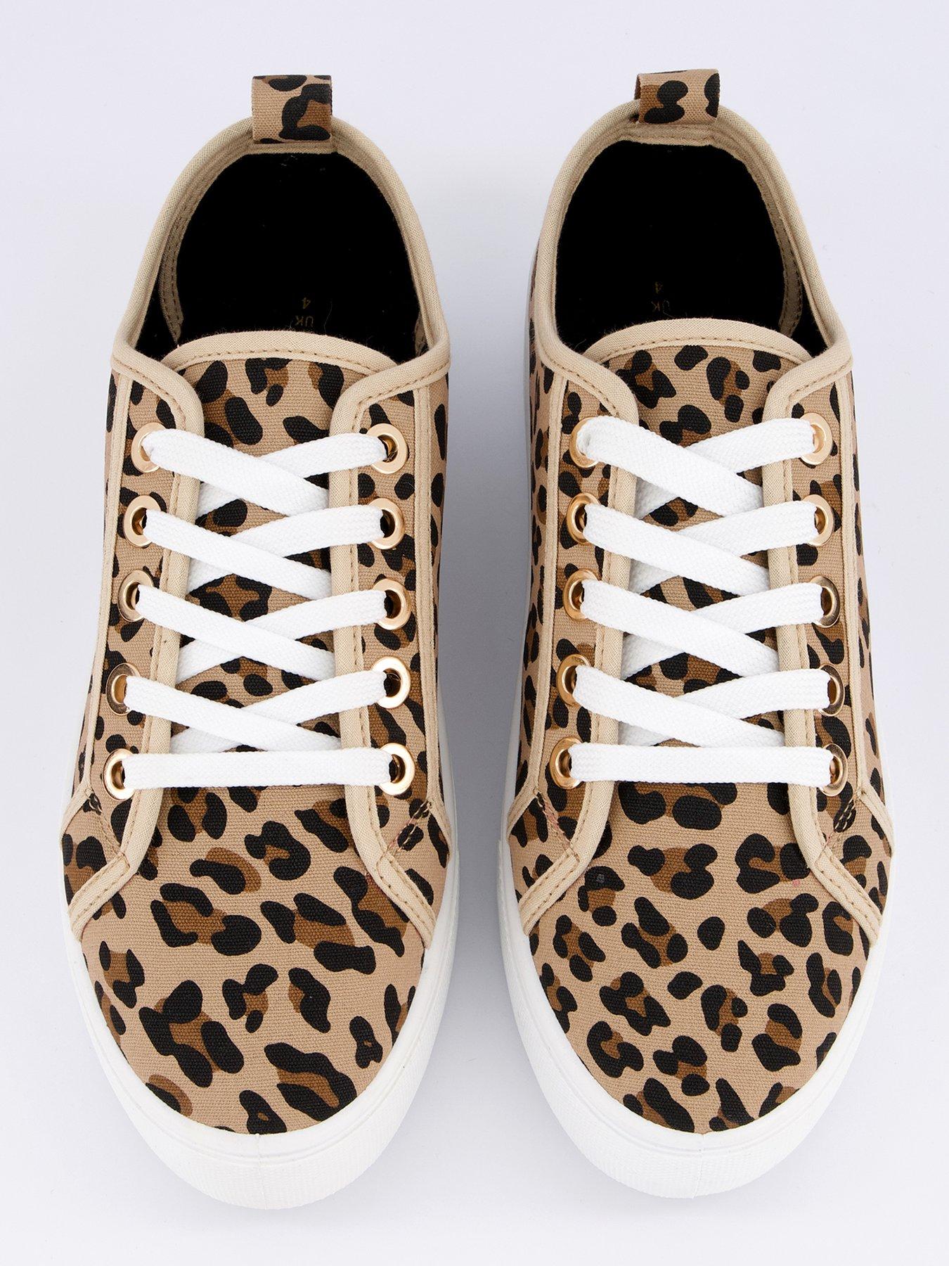  image of everyday-standard-canvas-lace-up-platform-trainers-brown