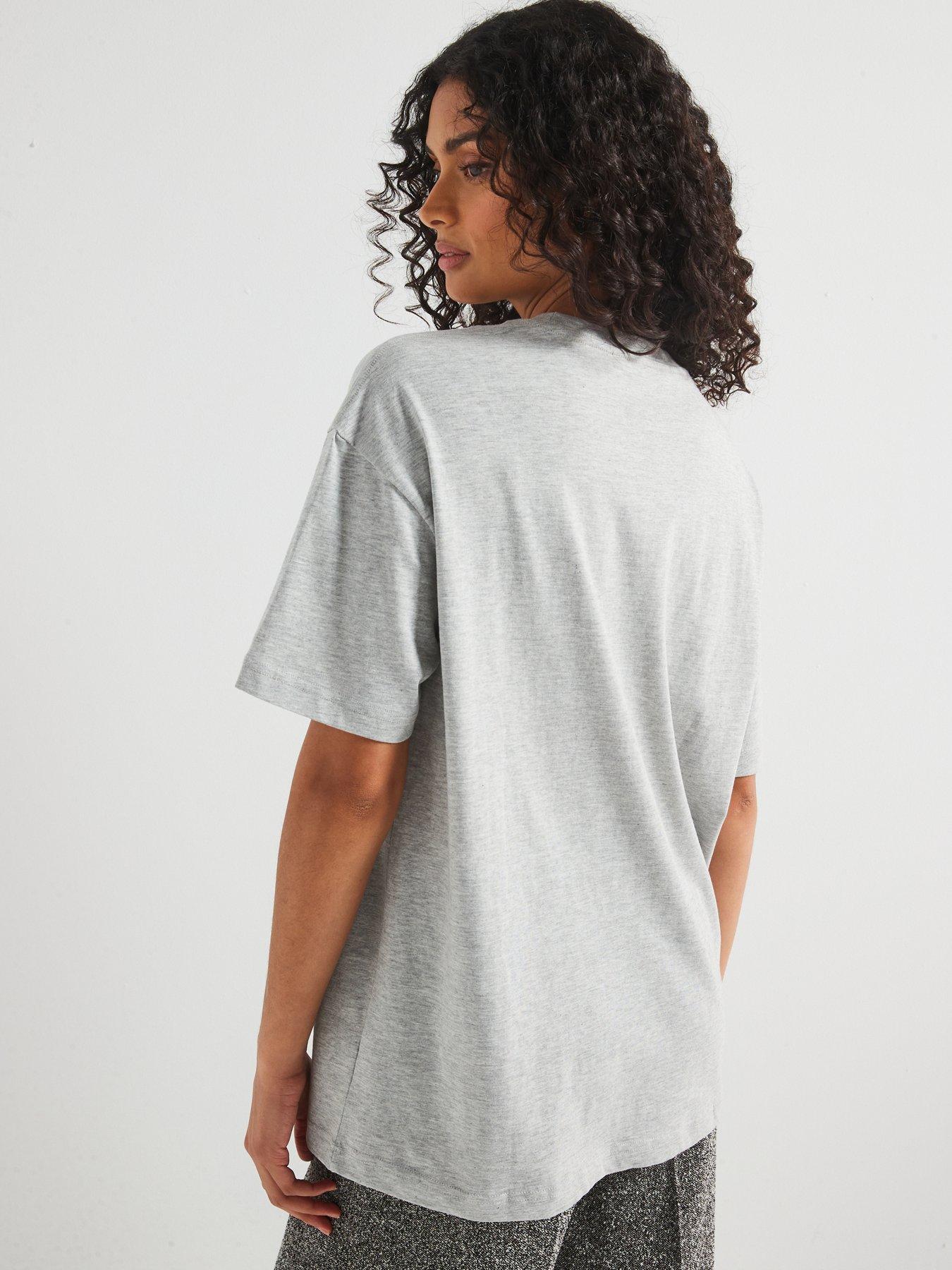  image of v-by-very-graphic-t-shirt-oz-grey