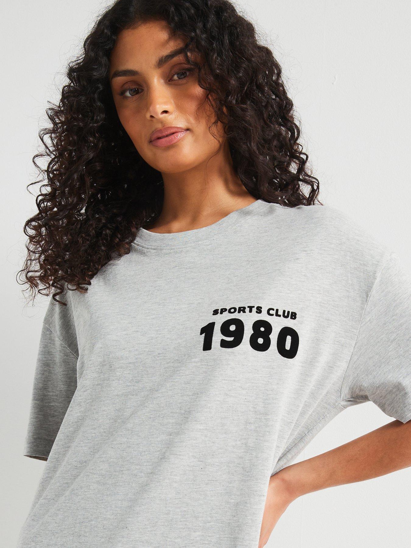  image of v-by-very-graphic-t-shirt-oz-grey