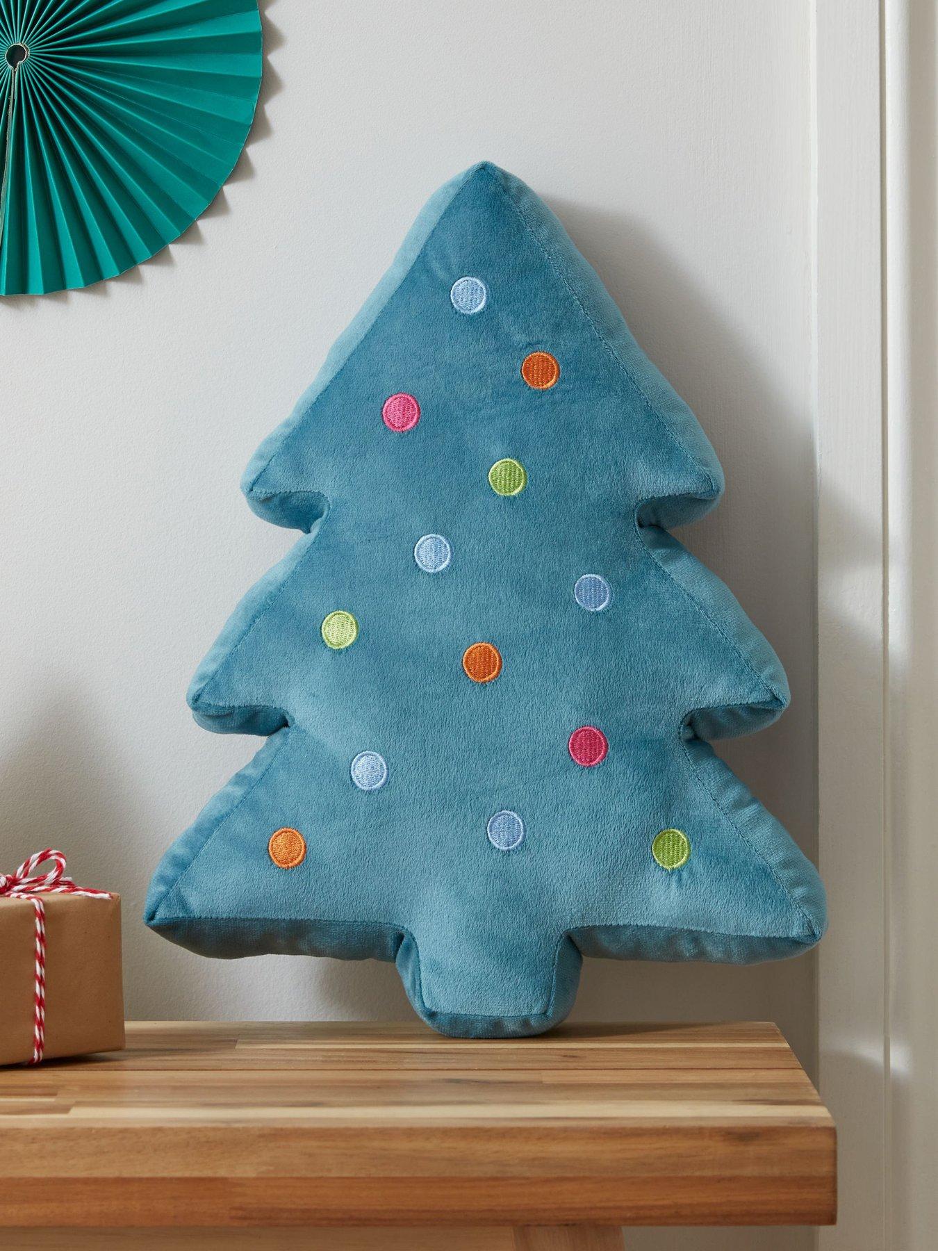 undefined Christmas Tree 3D Cushion - Green