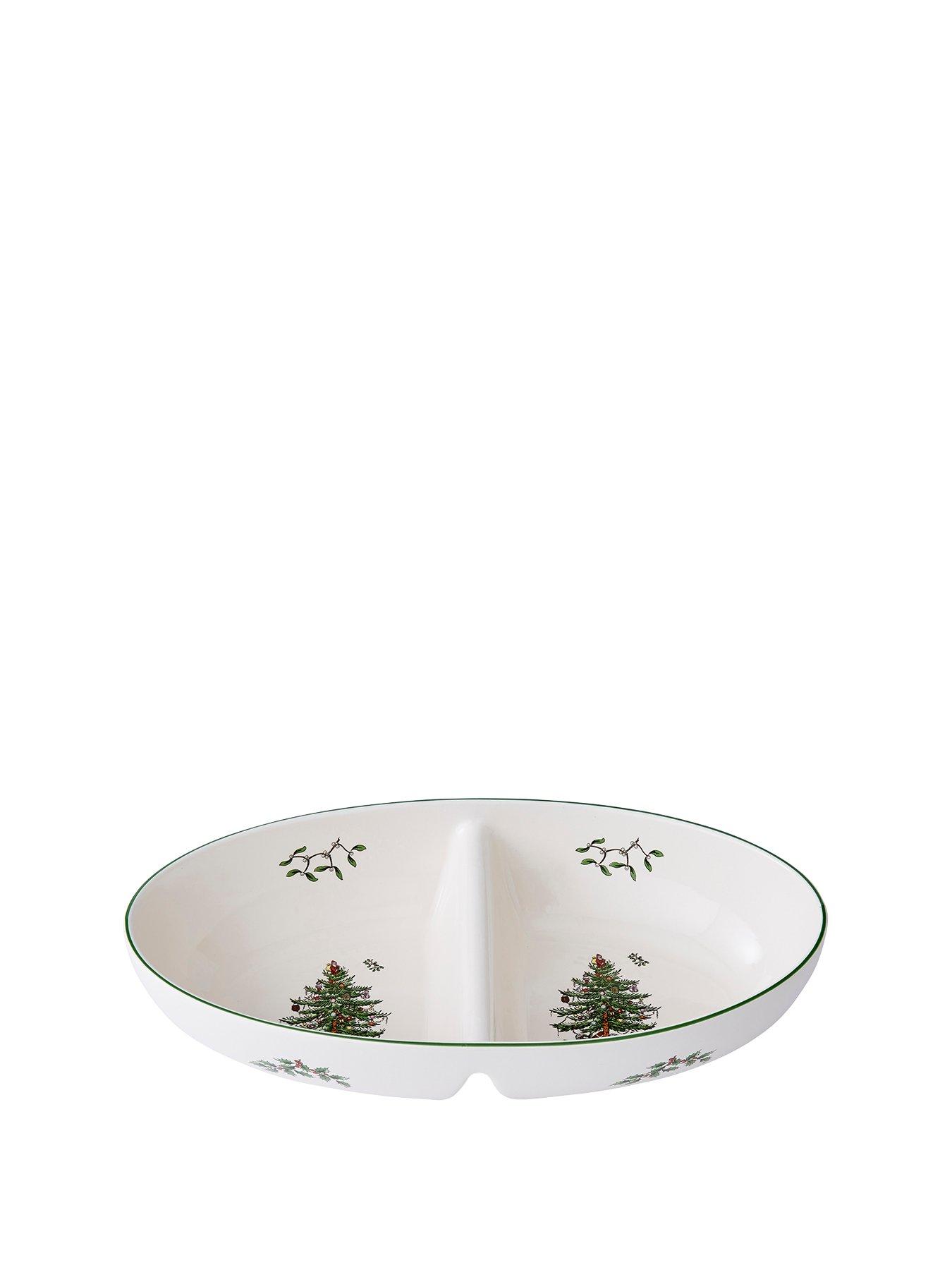 Image 2 of 4 of Spode Christmas Tree Divided Serving Platter
