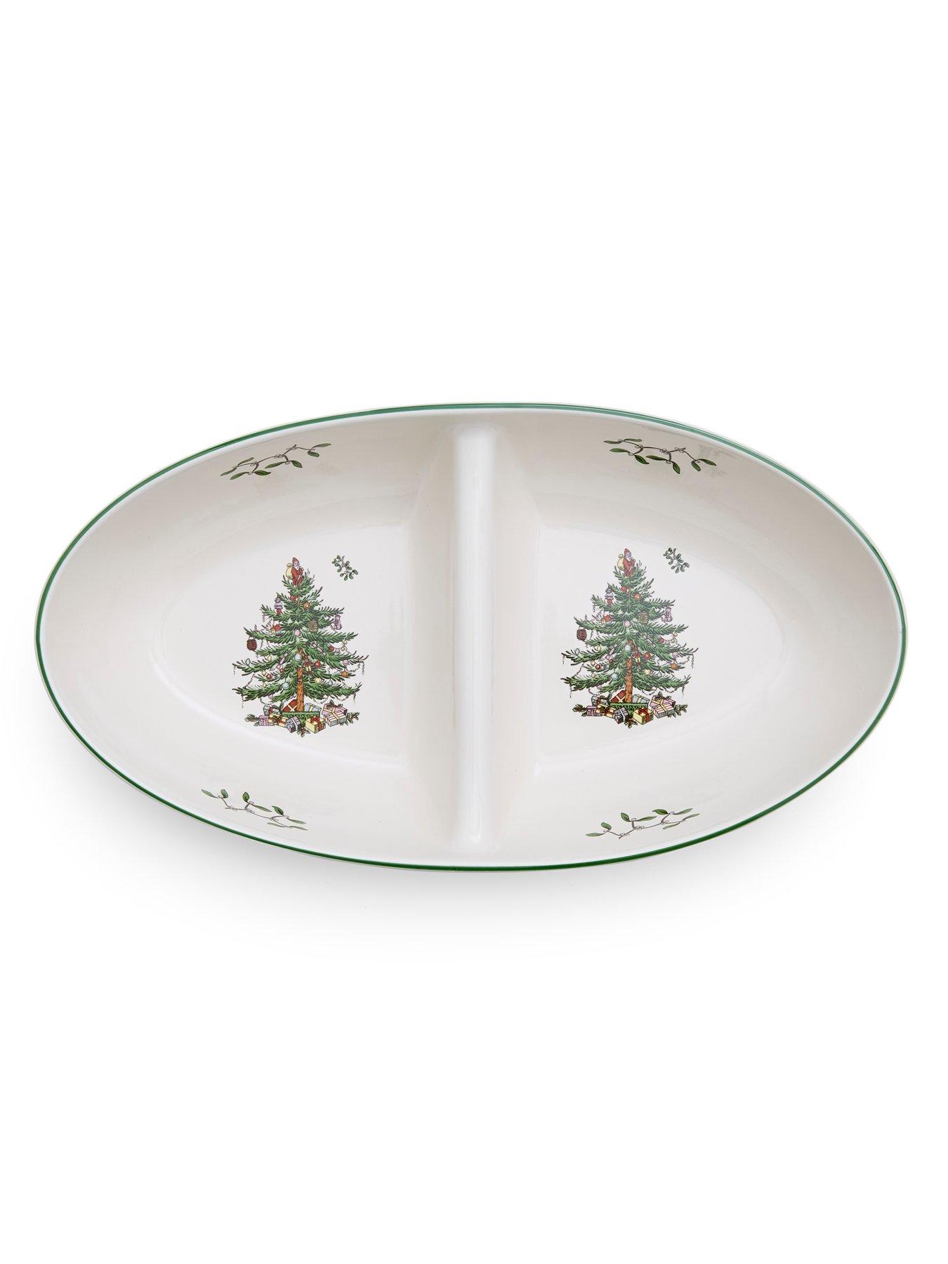 Image 3 of 4 of Spode Christmas Tree Divided Serving Platter