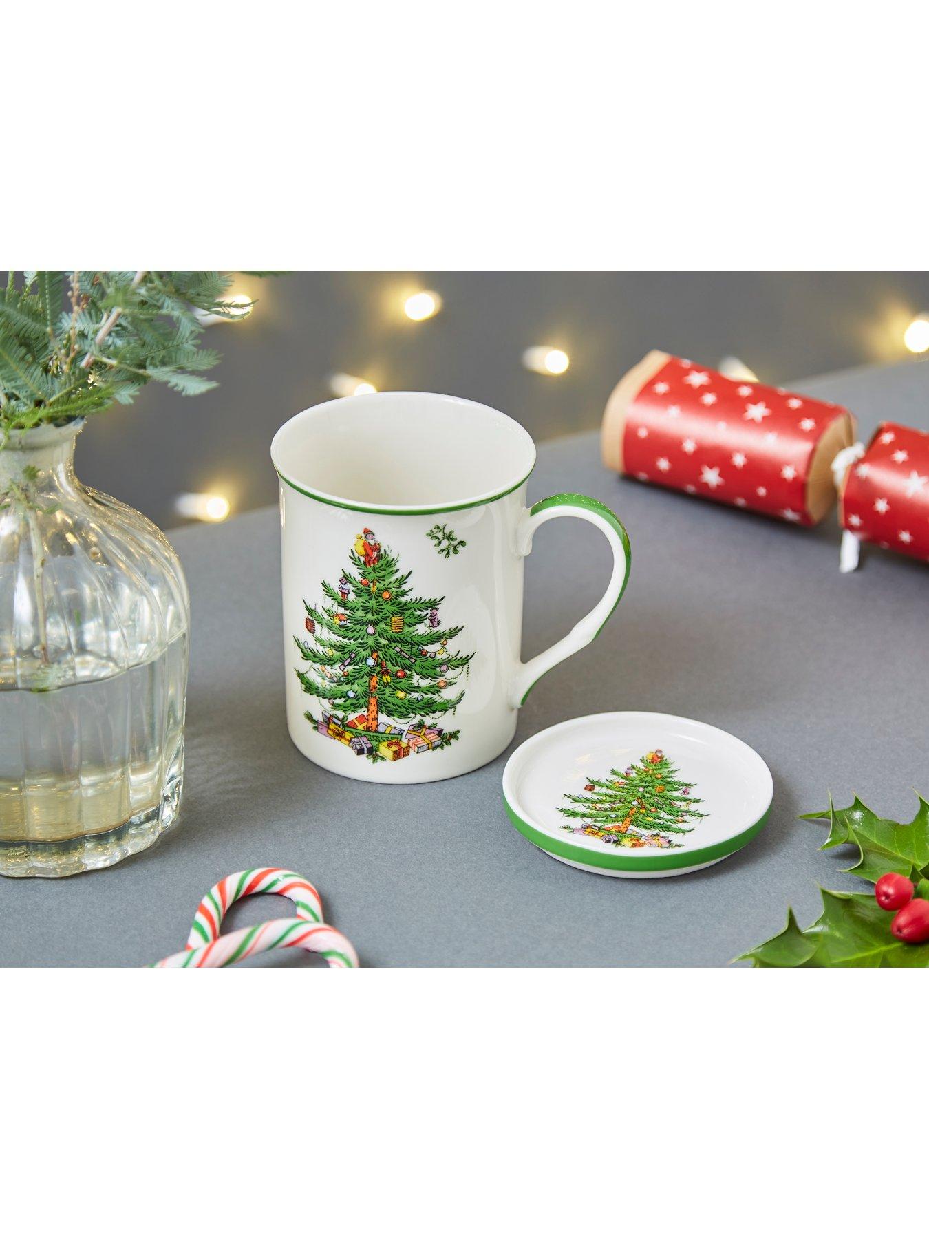 undefined Christmas Tree Mug and Coaster Set