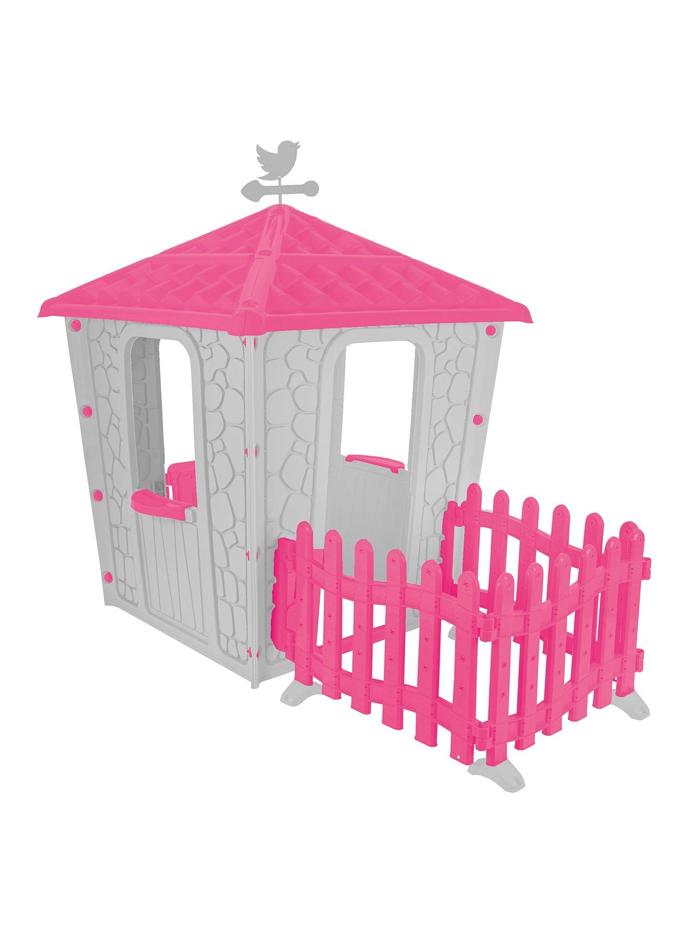 Image 1 of 2 of Pilsan Stone&nbsp;House with Fence Playhouse&nbsp;- Purple