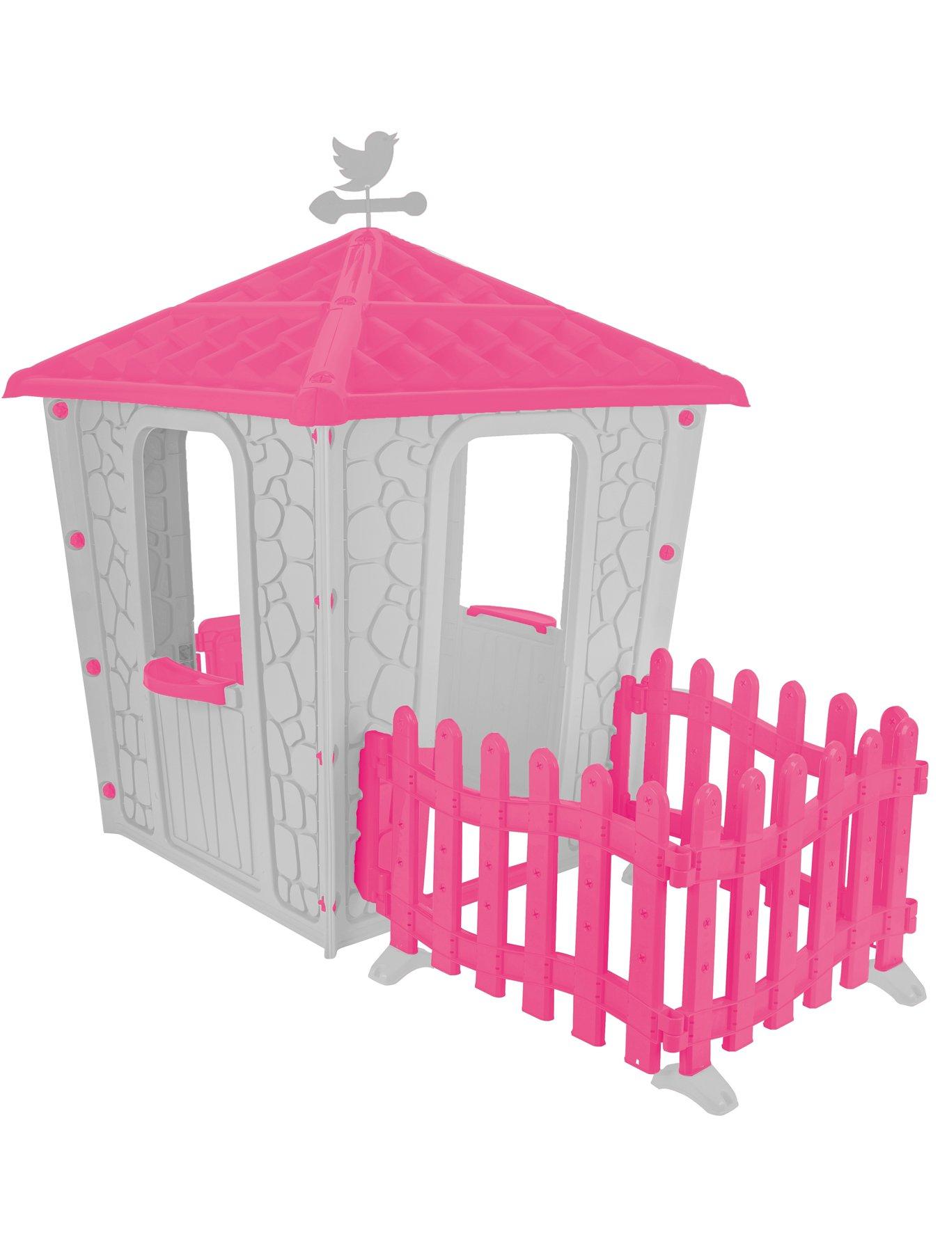 Image 2 of 2 of Pilsan Stone&nbsp;House with Fence Playhouse&nbsp;- Purple