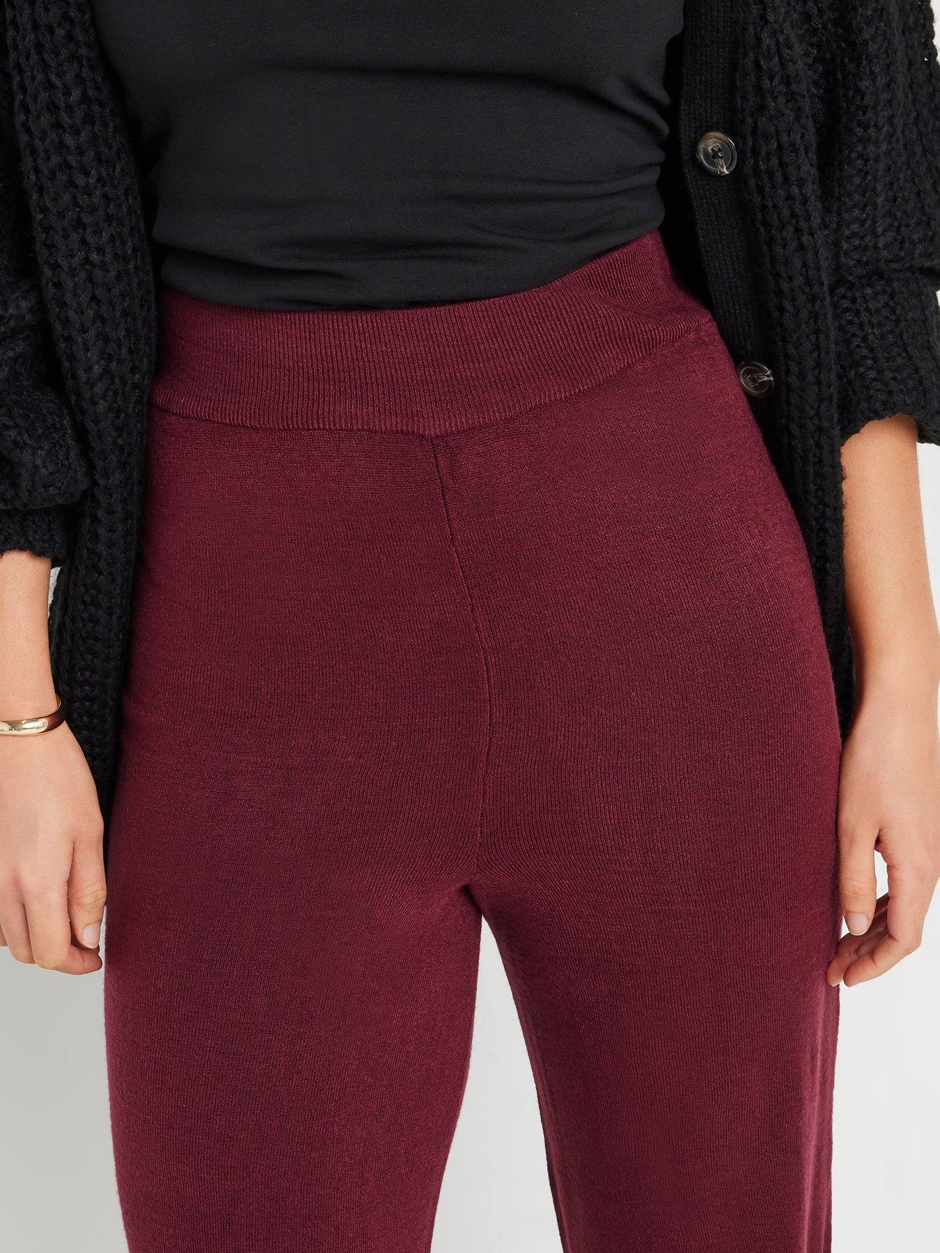  image of long-tall-sally-tall-wide-leg-trousers-red