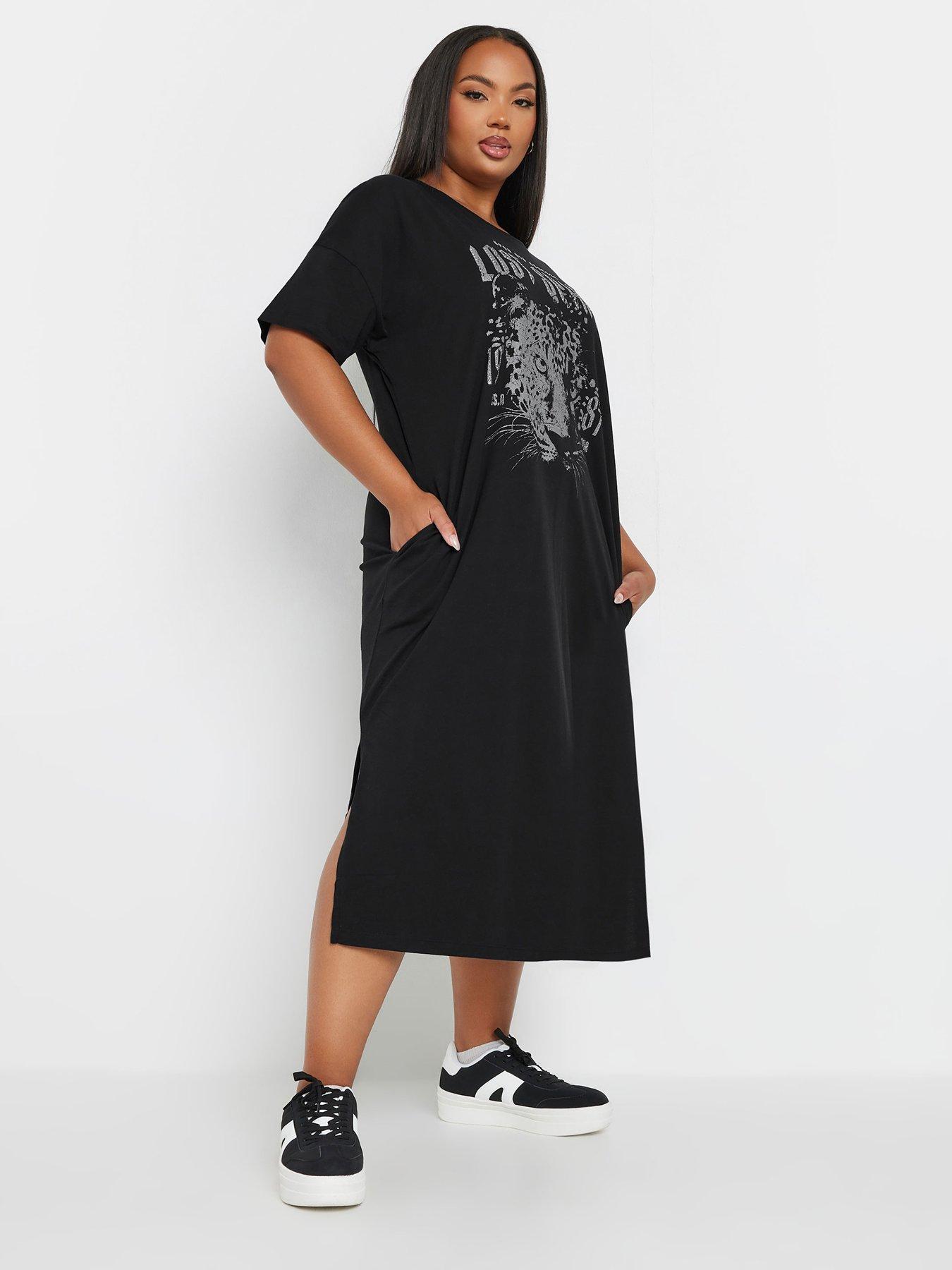 undefined Curve Throw On Dress - Black