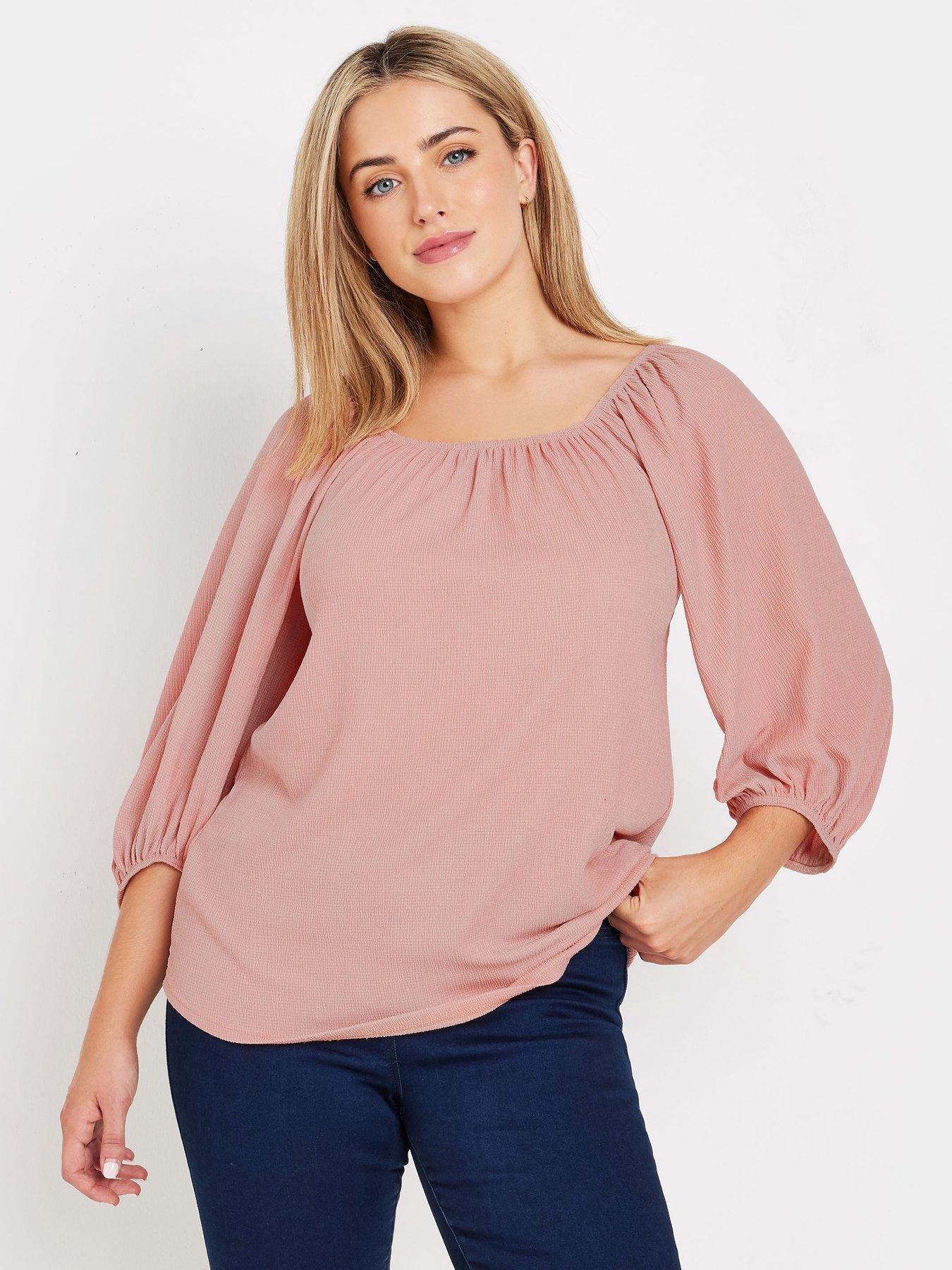 undefined Tree Bark Puff Sleeve Bardot