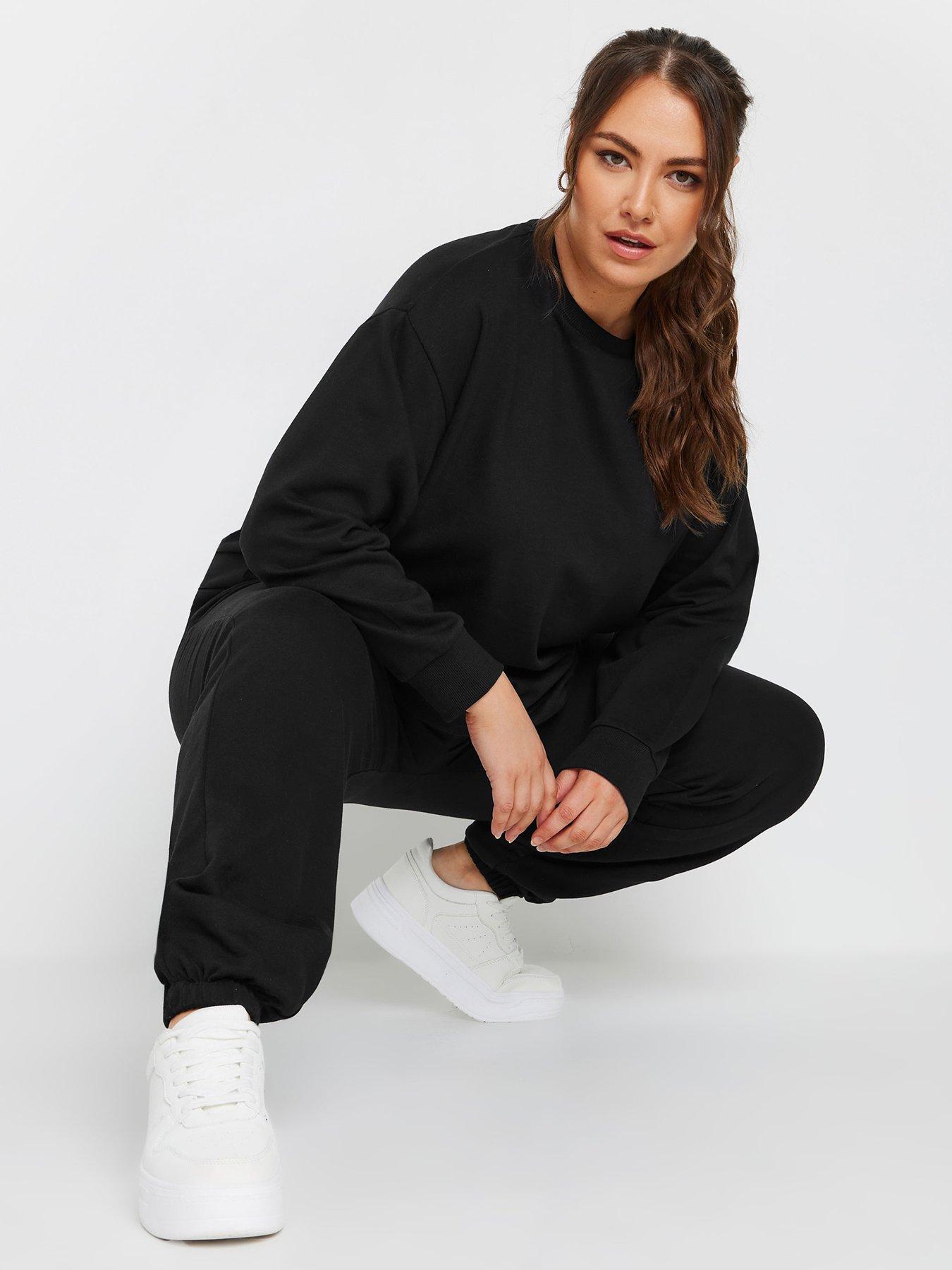 undefined Curve Crew Neck Sweatshirt - Black