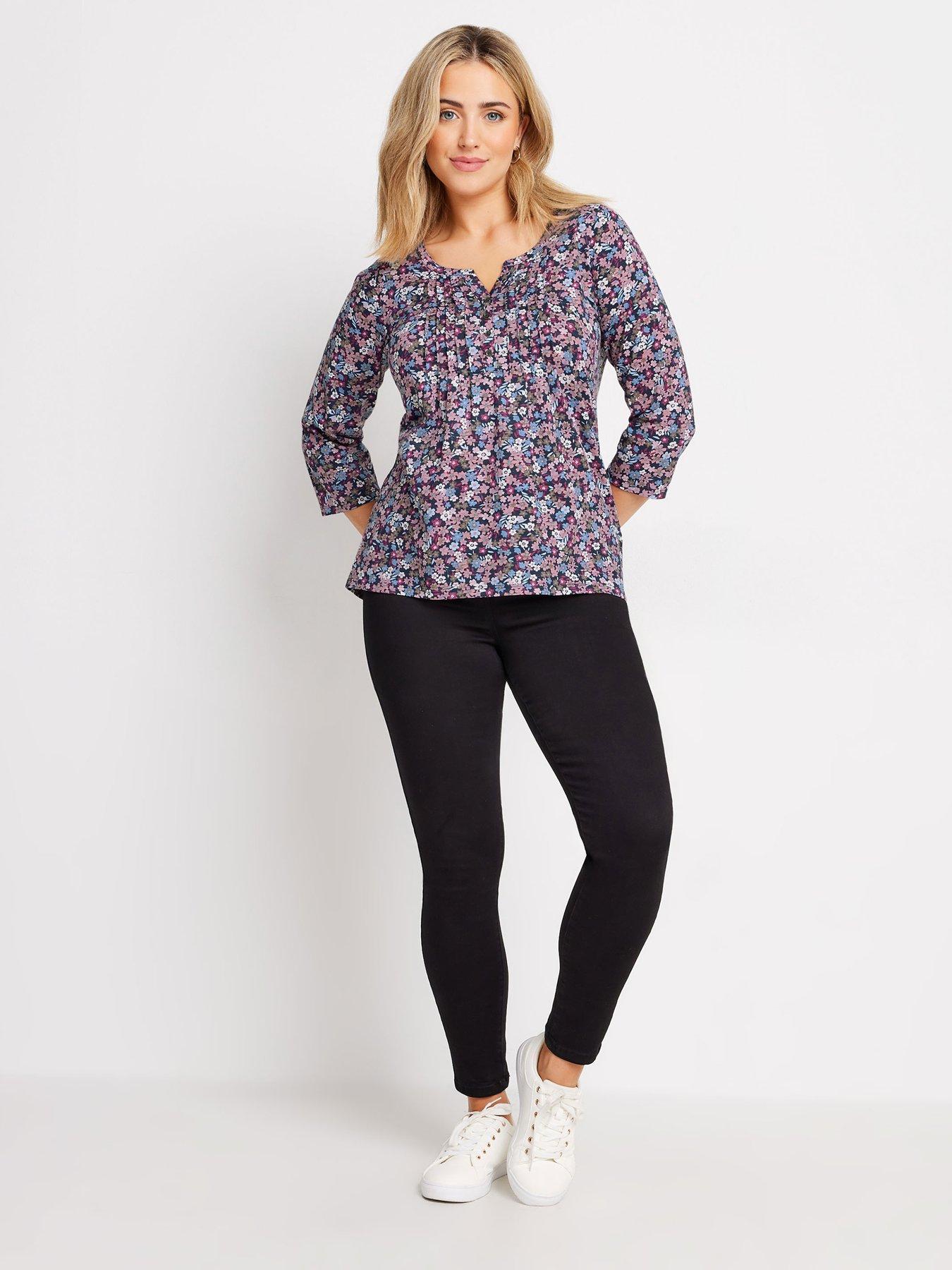  image of mco-34-sleeve-cotton-henley-top-blue