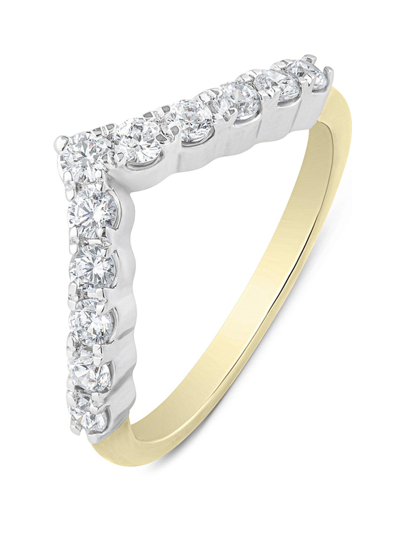 Love DIAMOND Diamond Clawset Wishbone Ring G VS+ Lab Grown