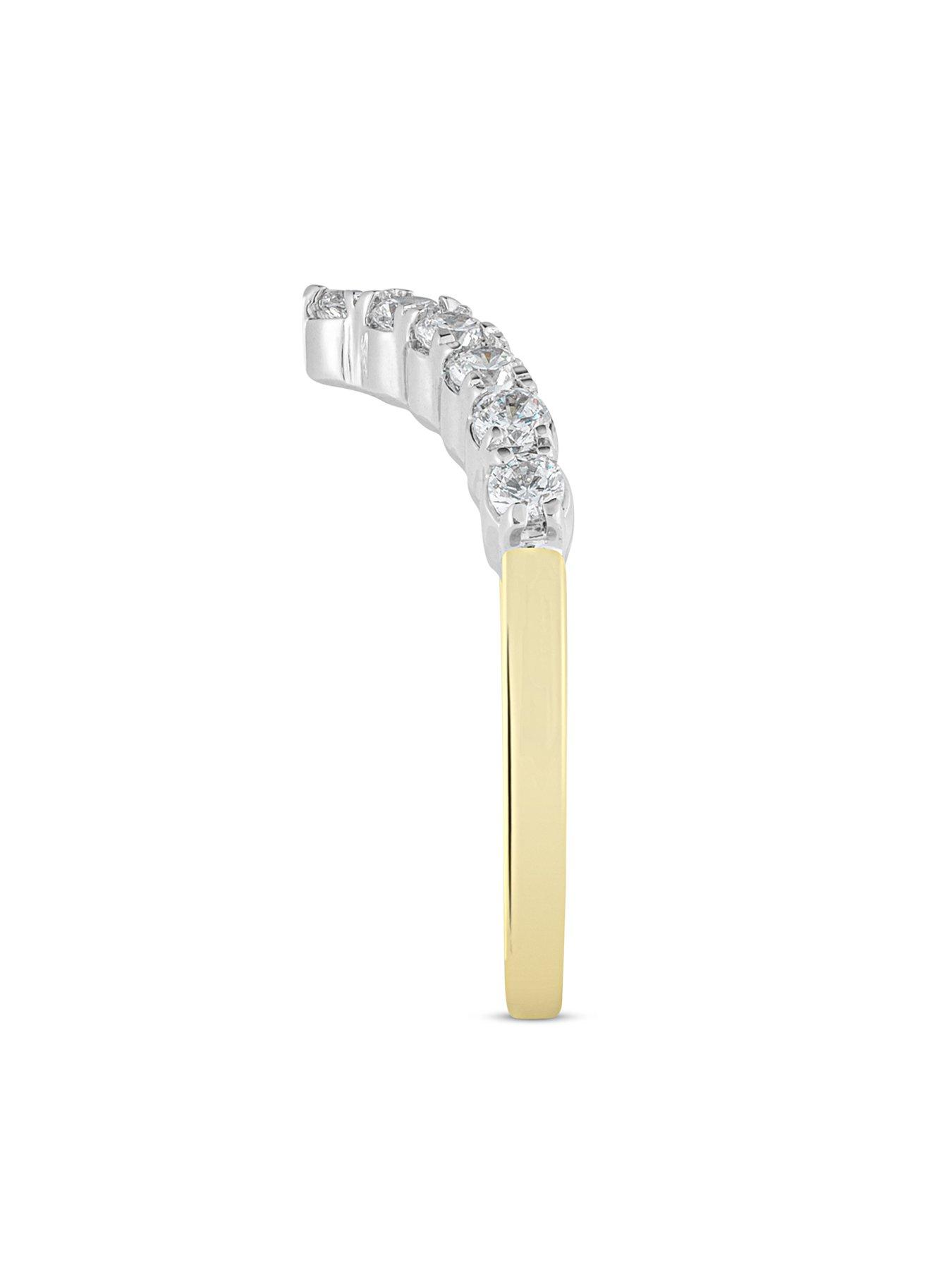 Image 4 of 5 of Love DIAMOND Diamond Clawset Wishbone Ring G VS+ Lab Grown