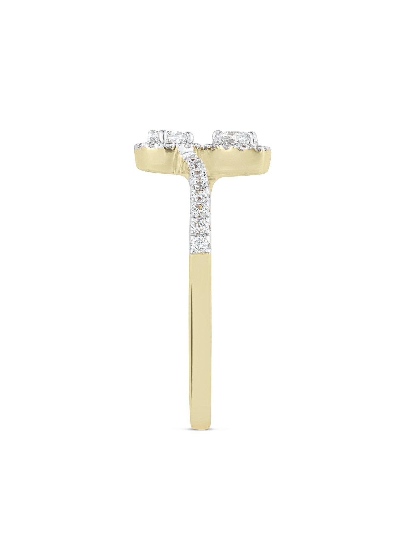  image of love-diamond-pear-shaped-diamond-wrap-around-ring-g-vs-lab-grown