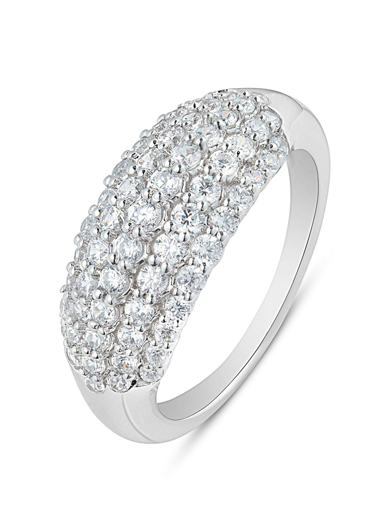 Love DIAMOND Big Show Diamond Cluster Ring G VS+ Lab Grown