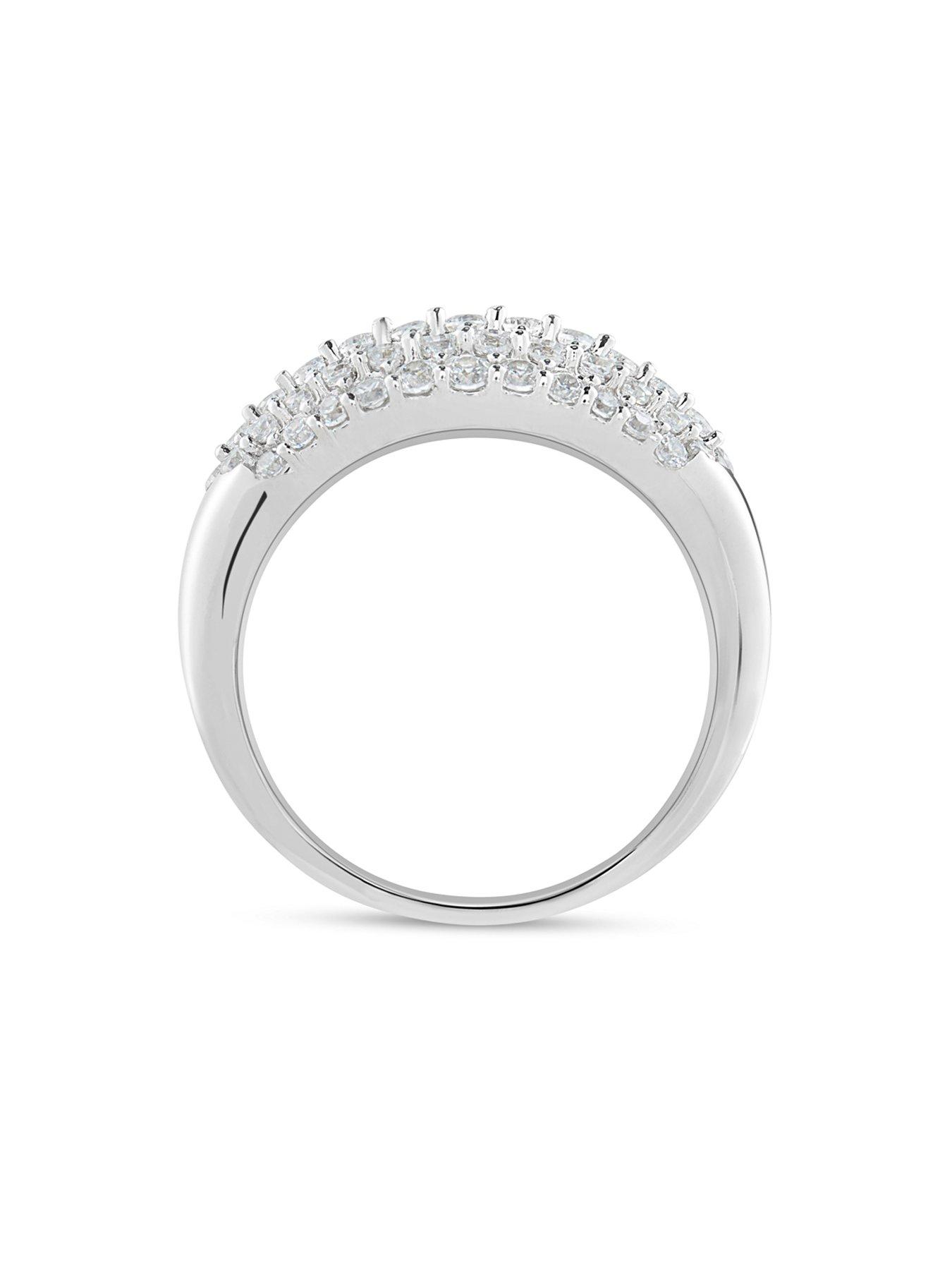 Image 2 of 5 of Love DIAMOND Big Show Diamond Cluster Ring G VS+ Lab Grown