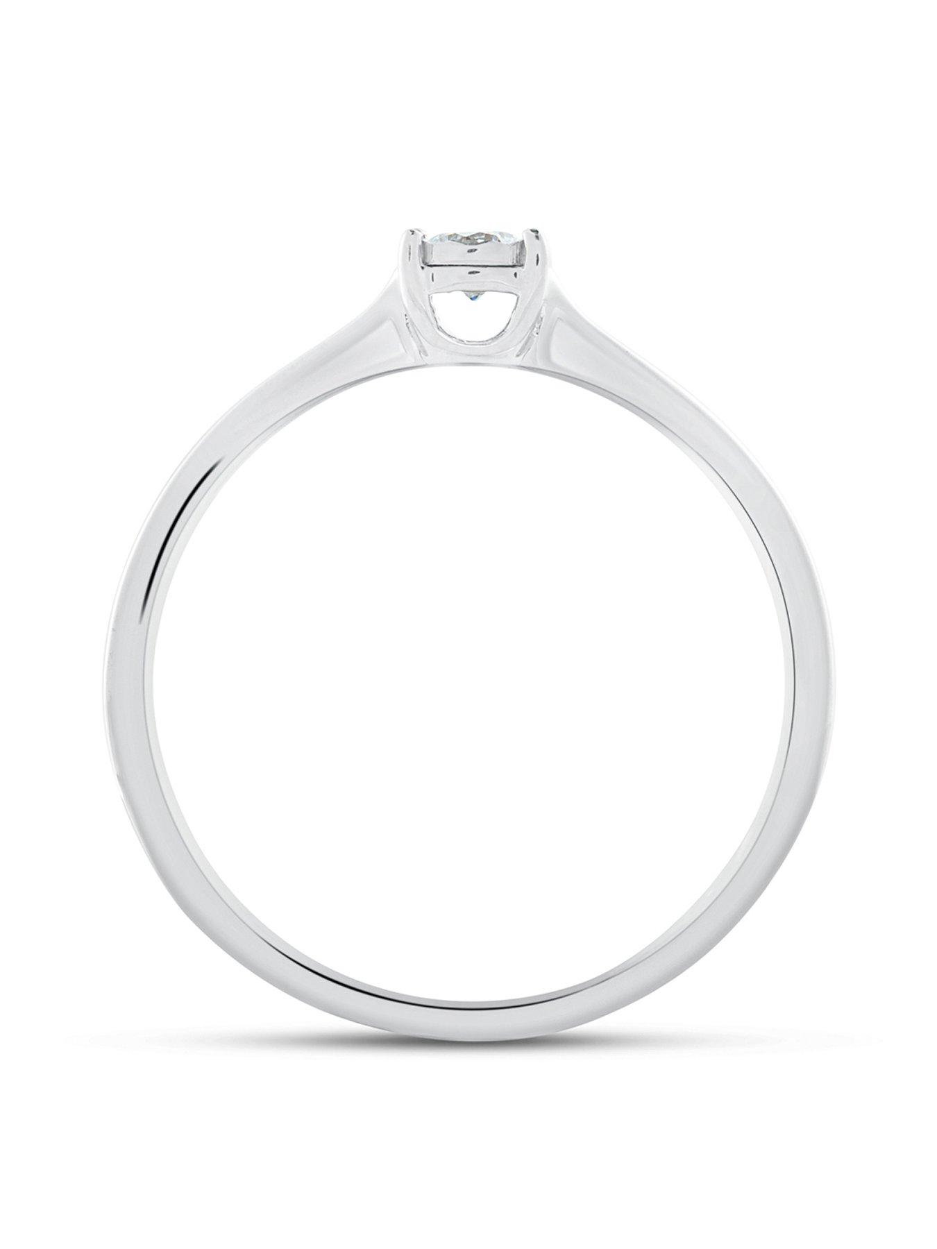 Image 3 of 5 of Love DIAMOND Diamond Illusion Solitaire Ring G VS+ Lab Grown