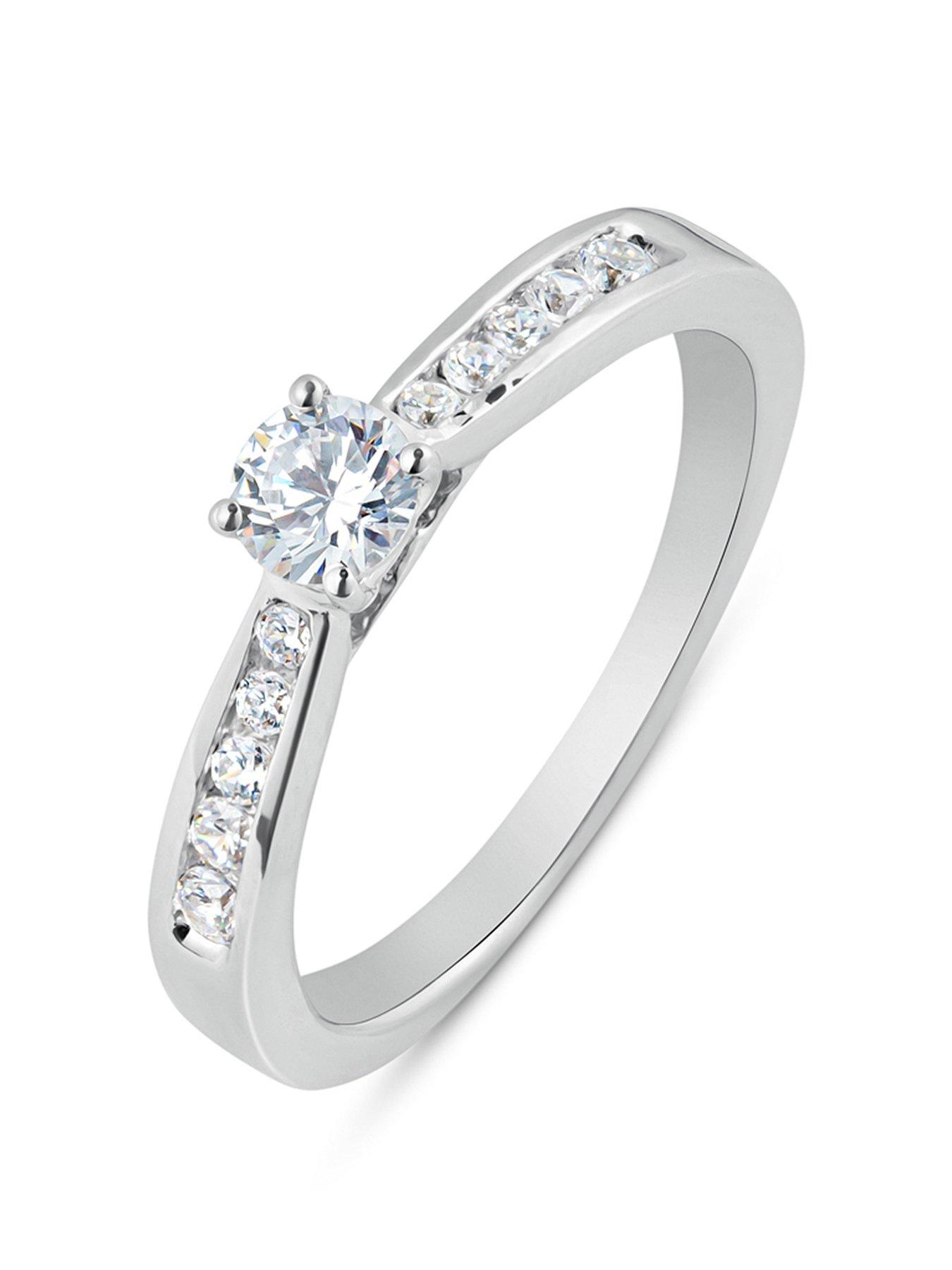Image 1 of 5 of Love DIAMOND Diamond Solitaire Ring G VS+ Lab Grown
