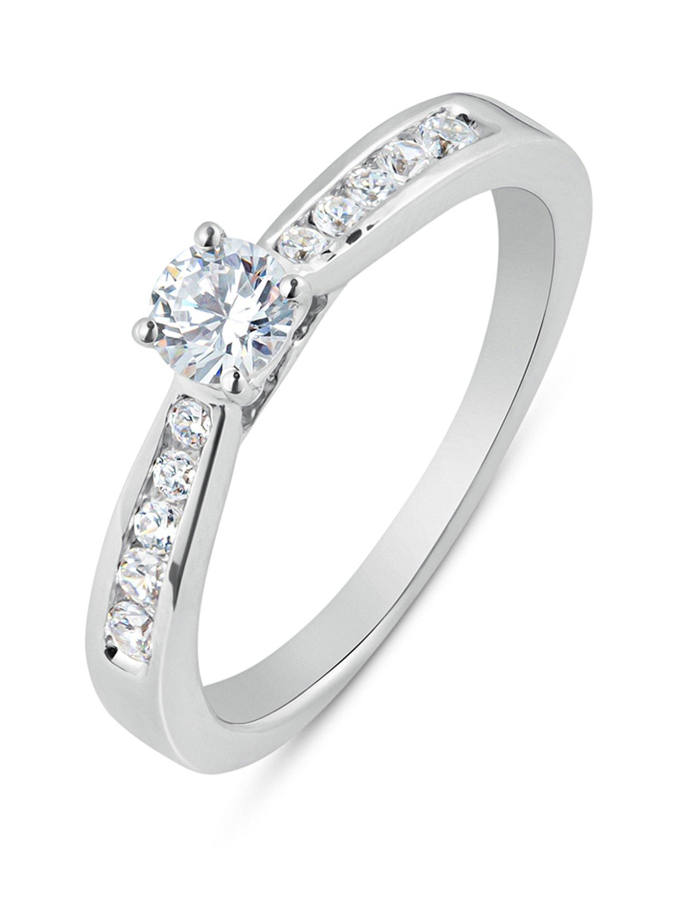 Love DIAMOND Diamond Solitaire Ring G VS+ Lab Grown