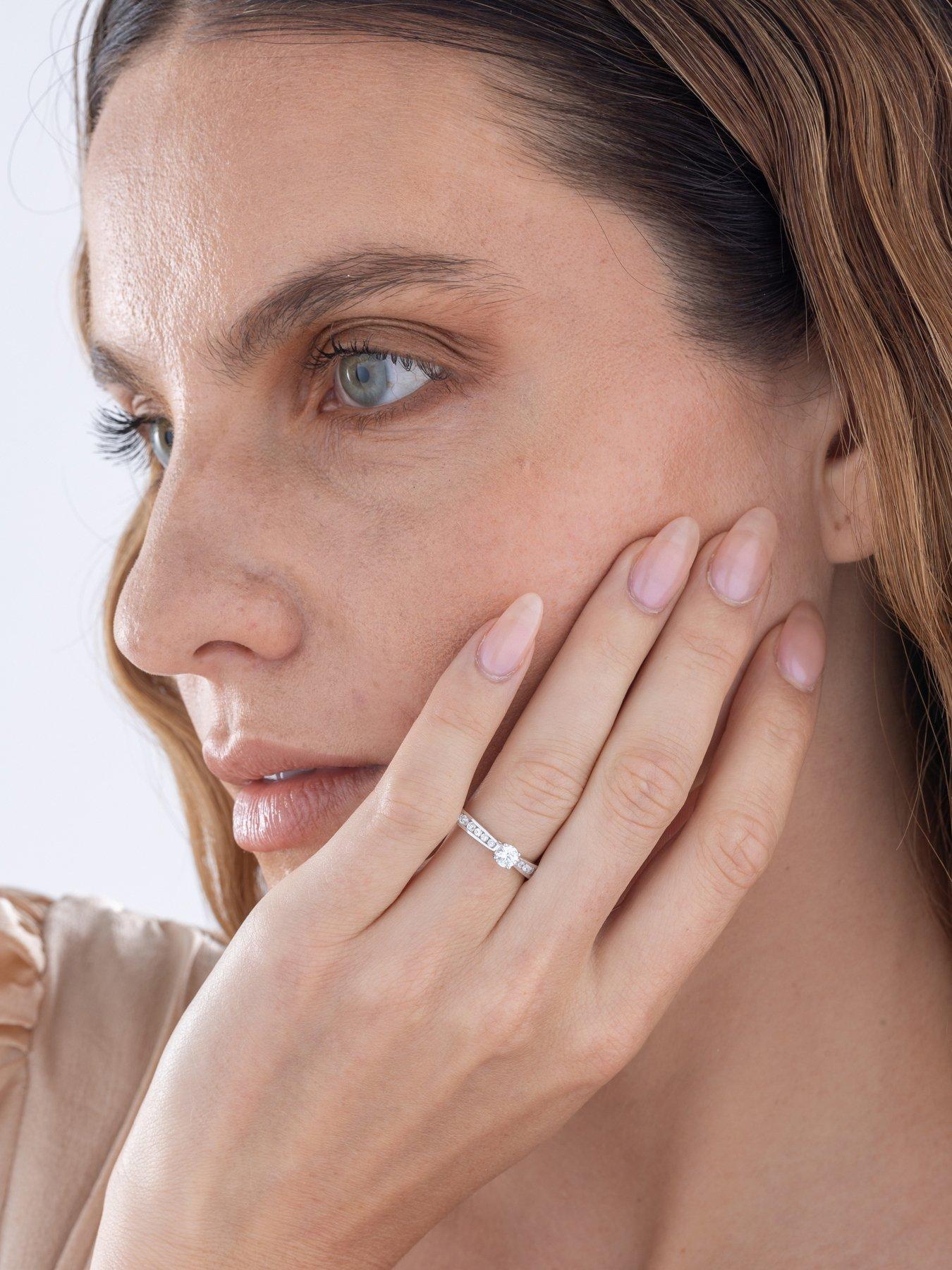 Image 4 of 5 of Love DIAMOND Lab Grown Diamond Solitaire Ring