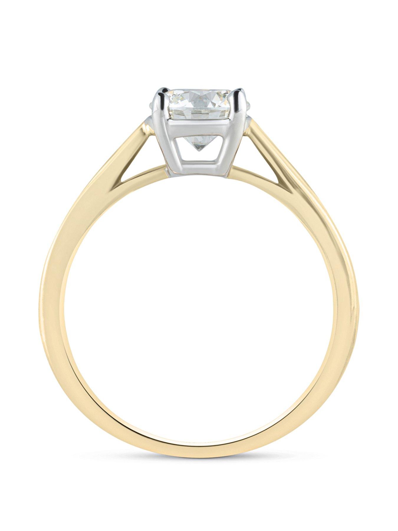 Image 3 of 5 of Love DIAMOND 1Ct Round Diamond Solitaire Ring G VS+ Lab Grown