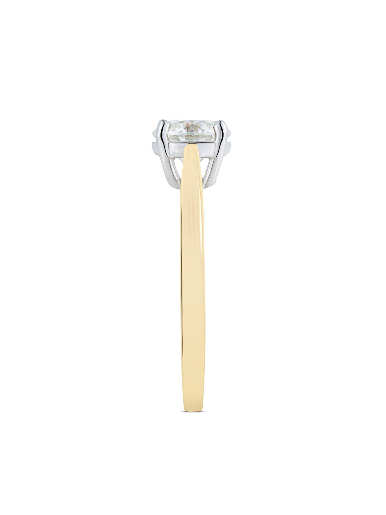 Image 4 of 5 of Love DIAMOND 1Ct Round Diamond Solitaire Ring G VS+ Lab Grown