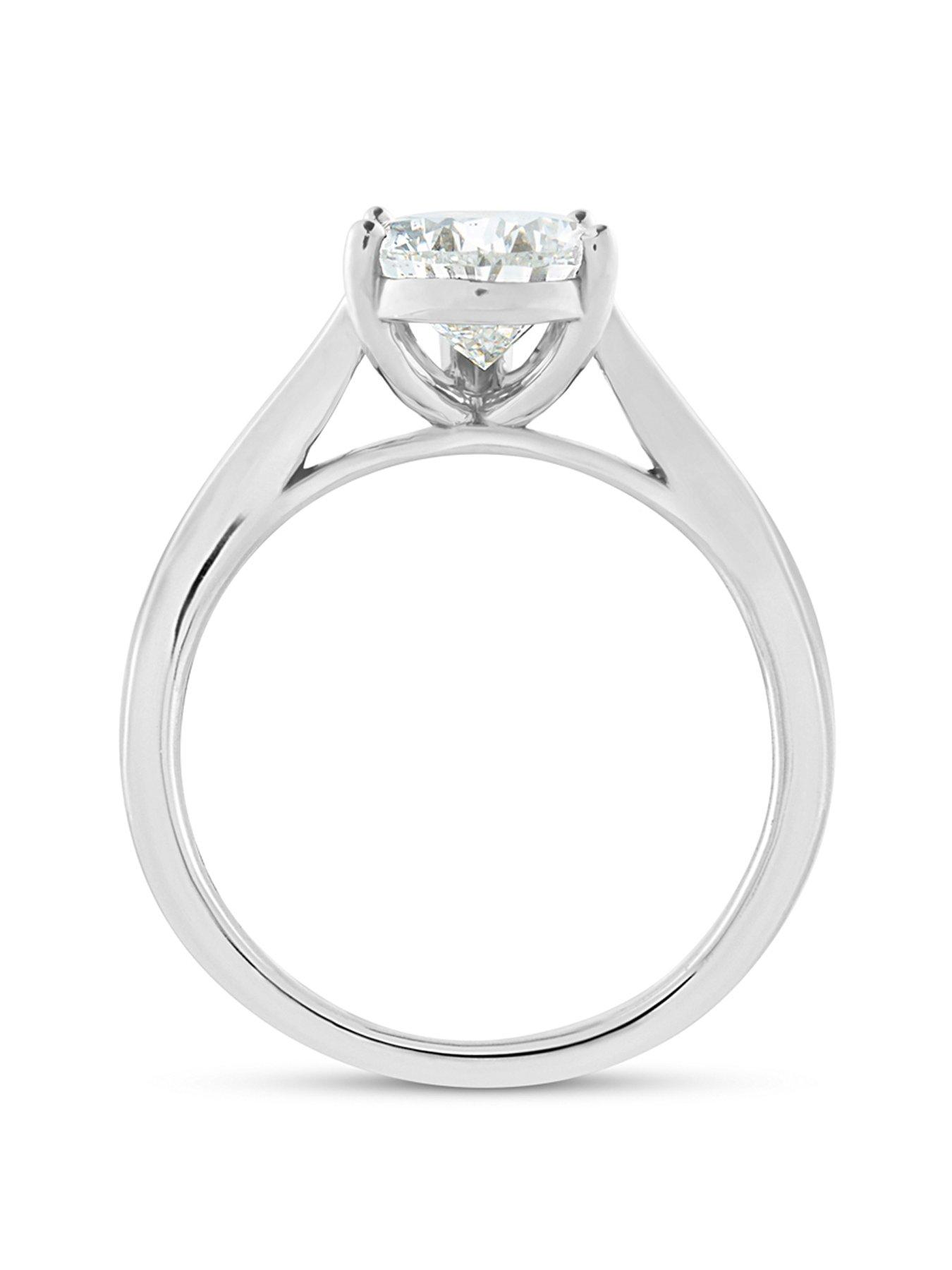  image of love-diamond-2ct-pear-shaped-diamond-solitaire-ring-g-vs-lab-grown