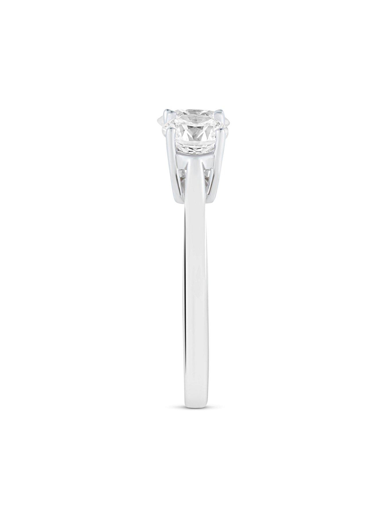 Image 4 of 5 of Love DIAMOND 2Ct Diamond Trilogy Ring G VS+ Lab Grown