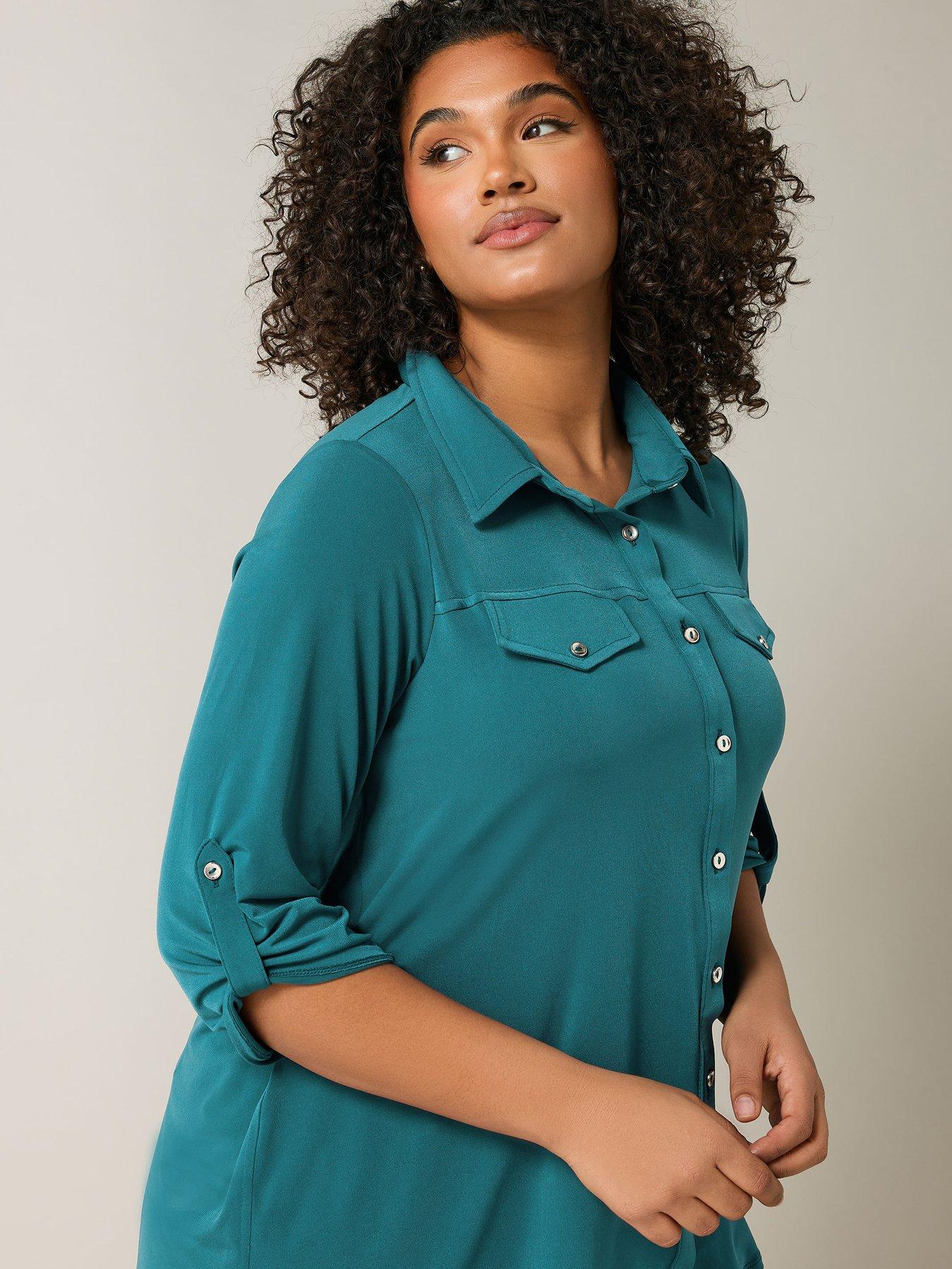  image of evans-utility-shirt-blue