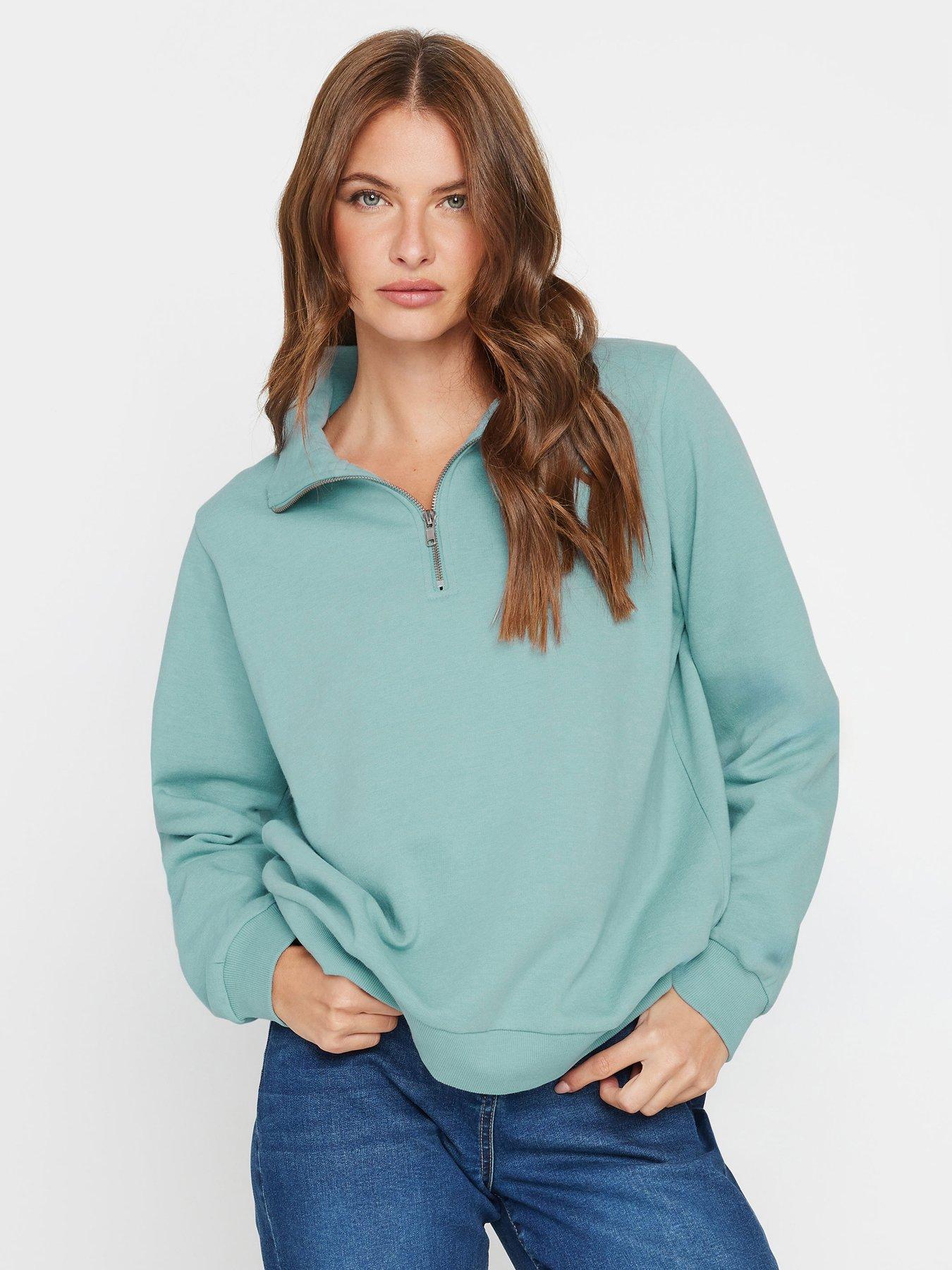 Image 1 of 4 of M&Co Half Zip Sweatshirt - Blue