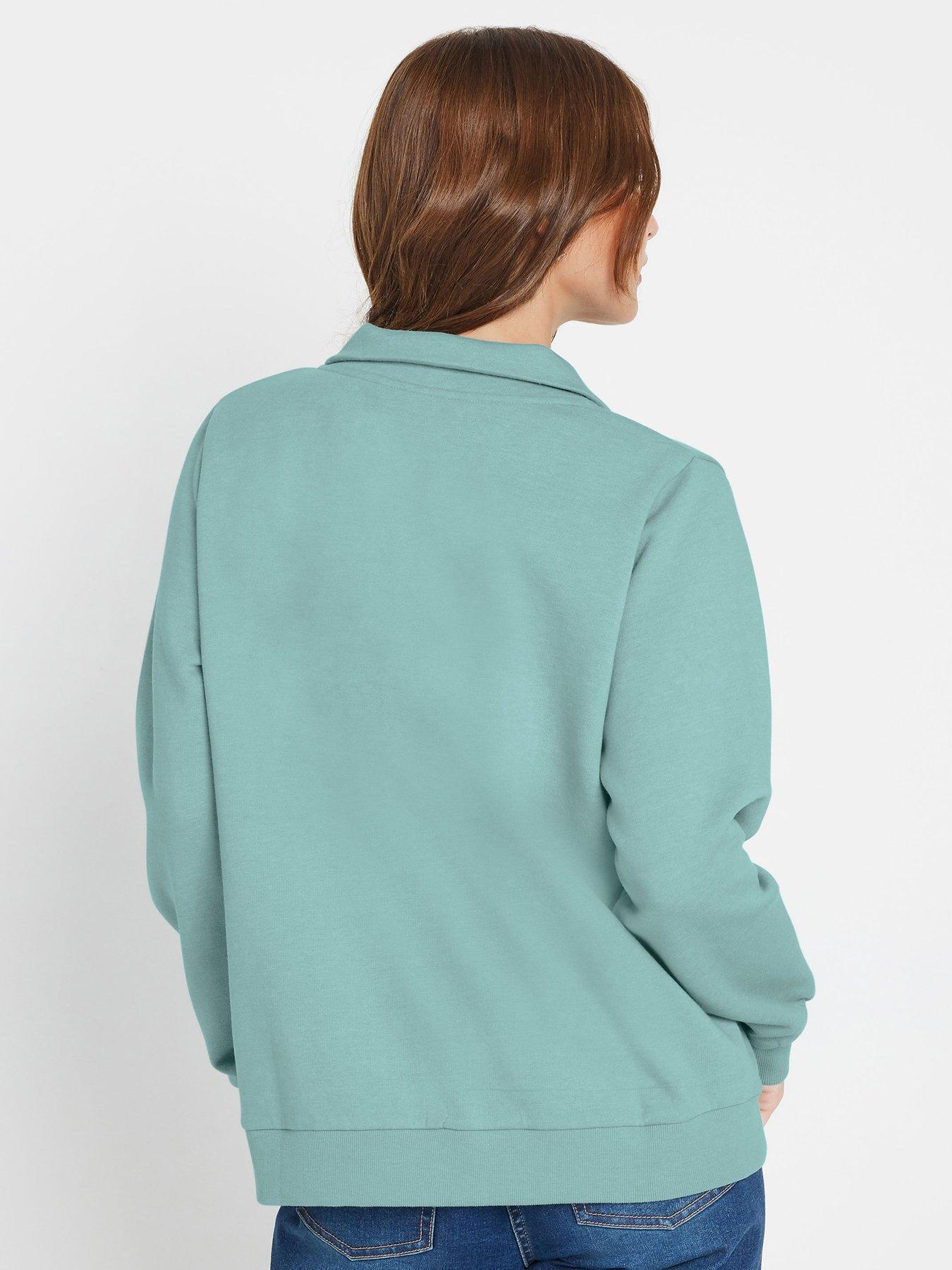 Image 2 of 4 of M&Co Half Zip Sweatshirt - Blue
