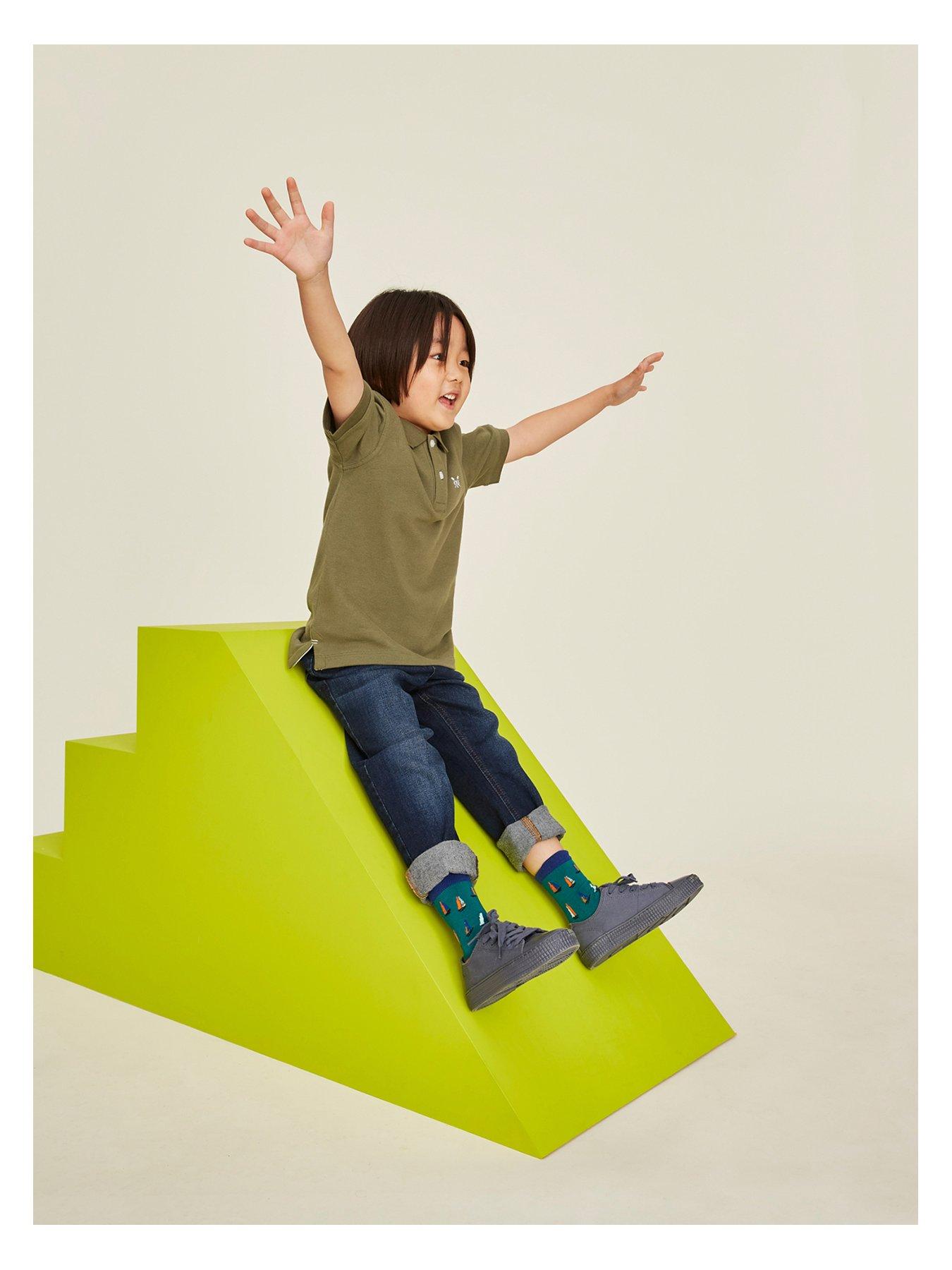 undefined Boys Classic Short Sleeve Pique Polo - Khaki