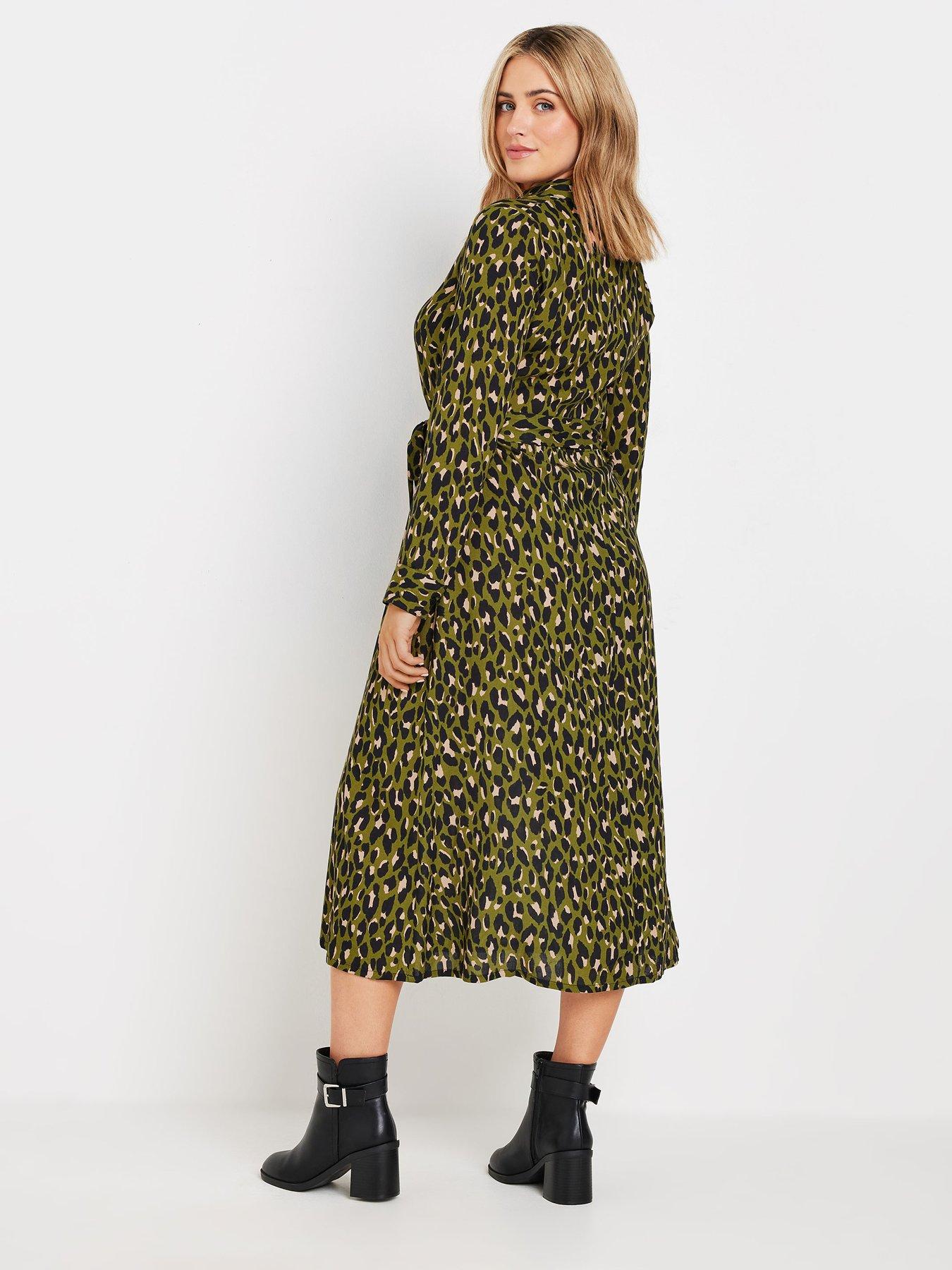  image of mco-animal-printed-shirt-dress