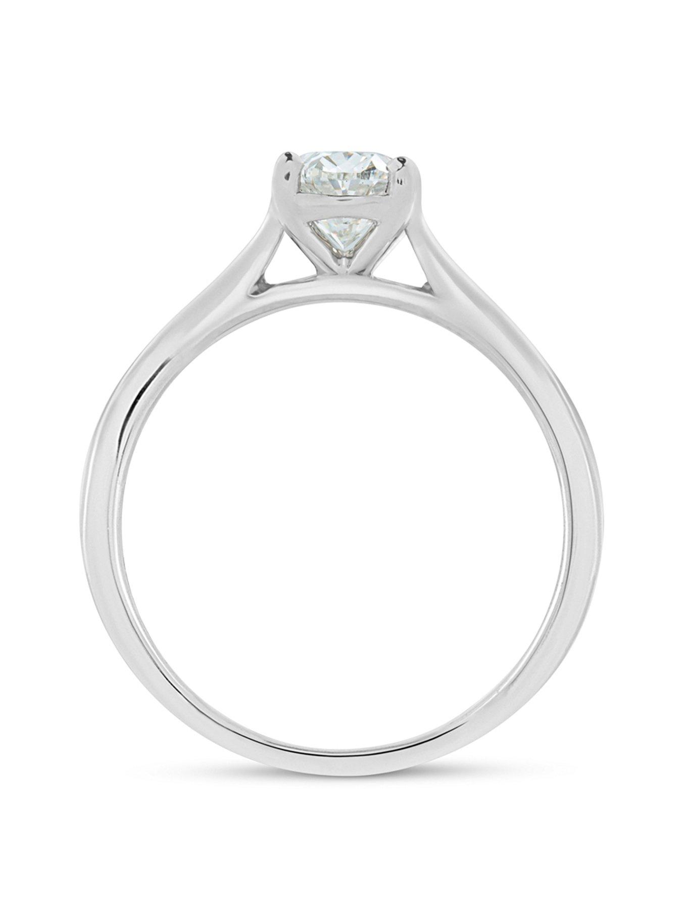 Image 3 of 5 of Love DIAMOND 1Ct Oval Diamond Solitaire Ring G VS+ Lab Grown
