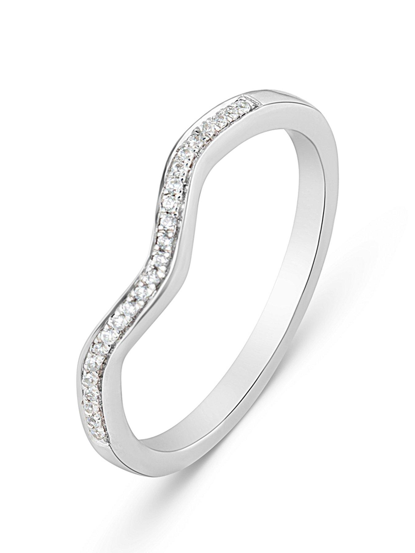 undefined Diamond Wishbone Ring