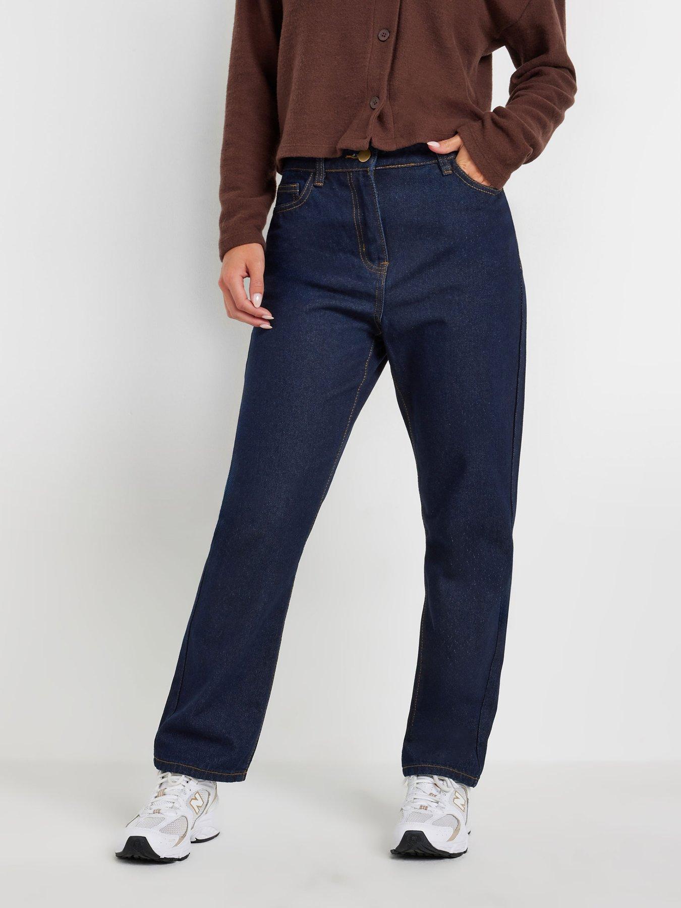undefined Petite Straight Leg Jean - Blue