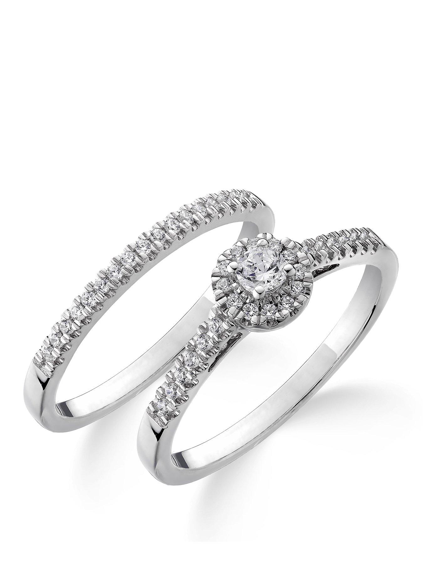 Love DIAMOND Diamond Bridal Wedding Ring Set G VS+ Lab Grown