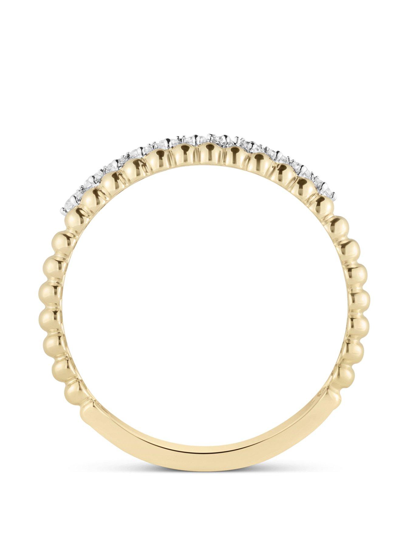 Image 3 of 5 of Love DIAMOND Thick Band Diamond Eternity Ring