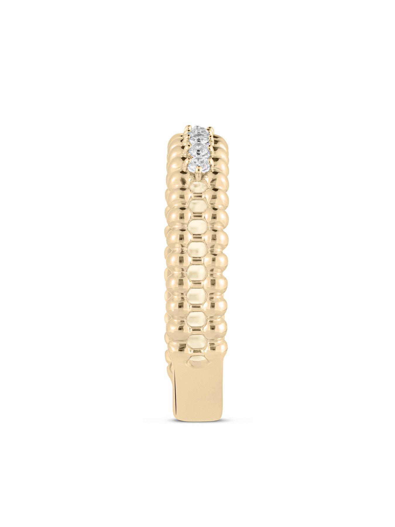 Image 4 of 5 of Love DIAMOND Thick Band Diamond Eternity Ring