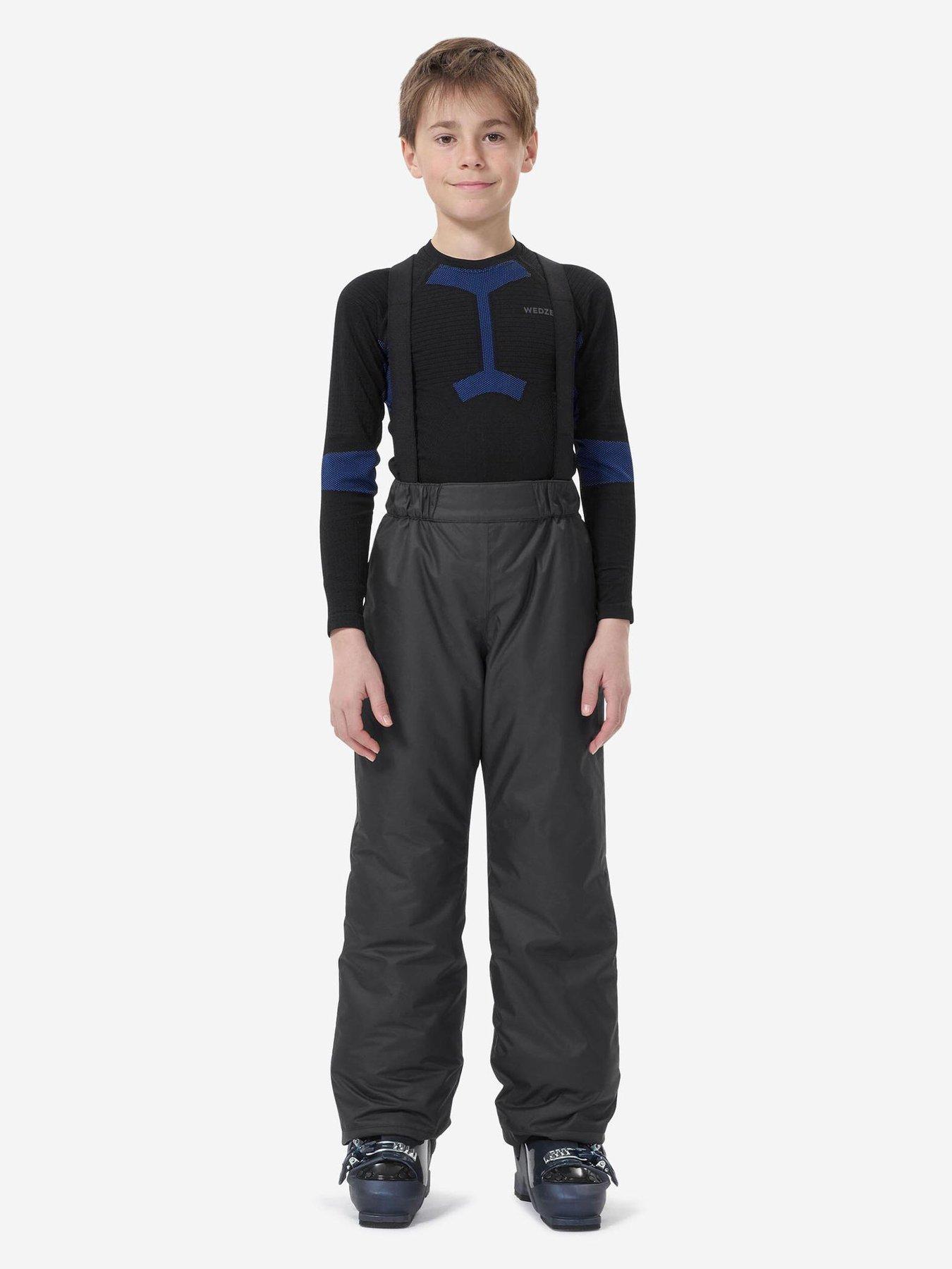 decathlon-kids-100nbspwarm-and-waterproofnbspski-trousersnbsp--dark-grey