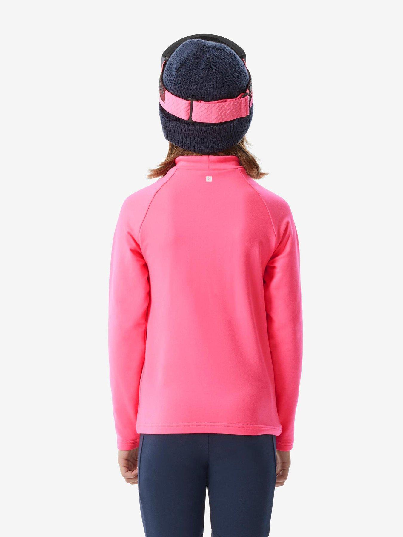  image of decathlon-kids-500nbspbaselayernbsptop-neon-pink