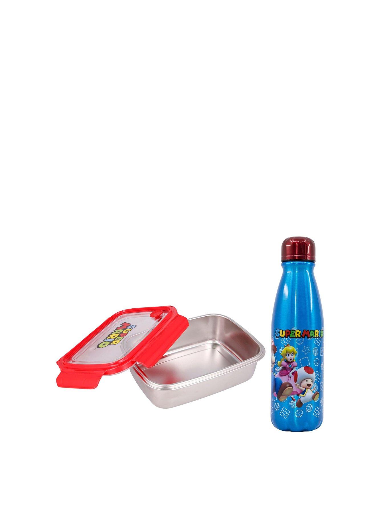 Image 1 of 5 of Super Mario Metal Lunch Box &amp; Bottle